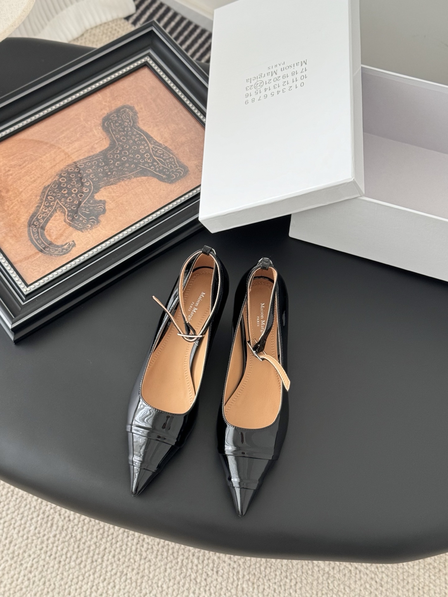Maison Margiela MM6 Tabi Black Leather Ankle Strap Heel Pumps 3 i1744128137437 7564 0 0