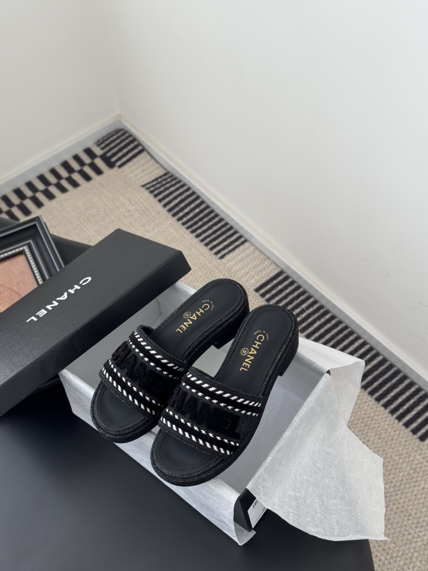 Chanel Women's Spring/Summer Slides - Premium Leather, Designer Comfort 9 i1745236967296 3722 0 7