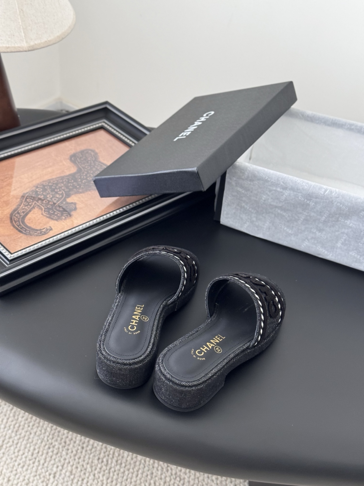 Chanel Women's Spring/Summer Slides - Premium Leather, Designer Comfort 10 i1745236968495 2410 0 8