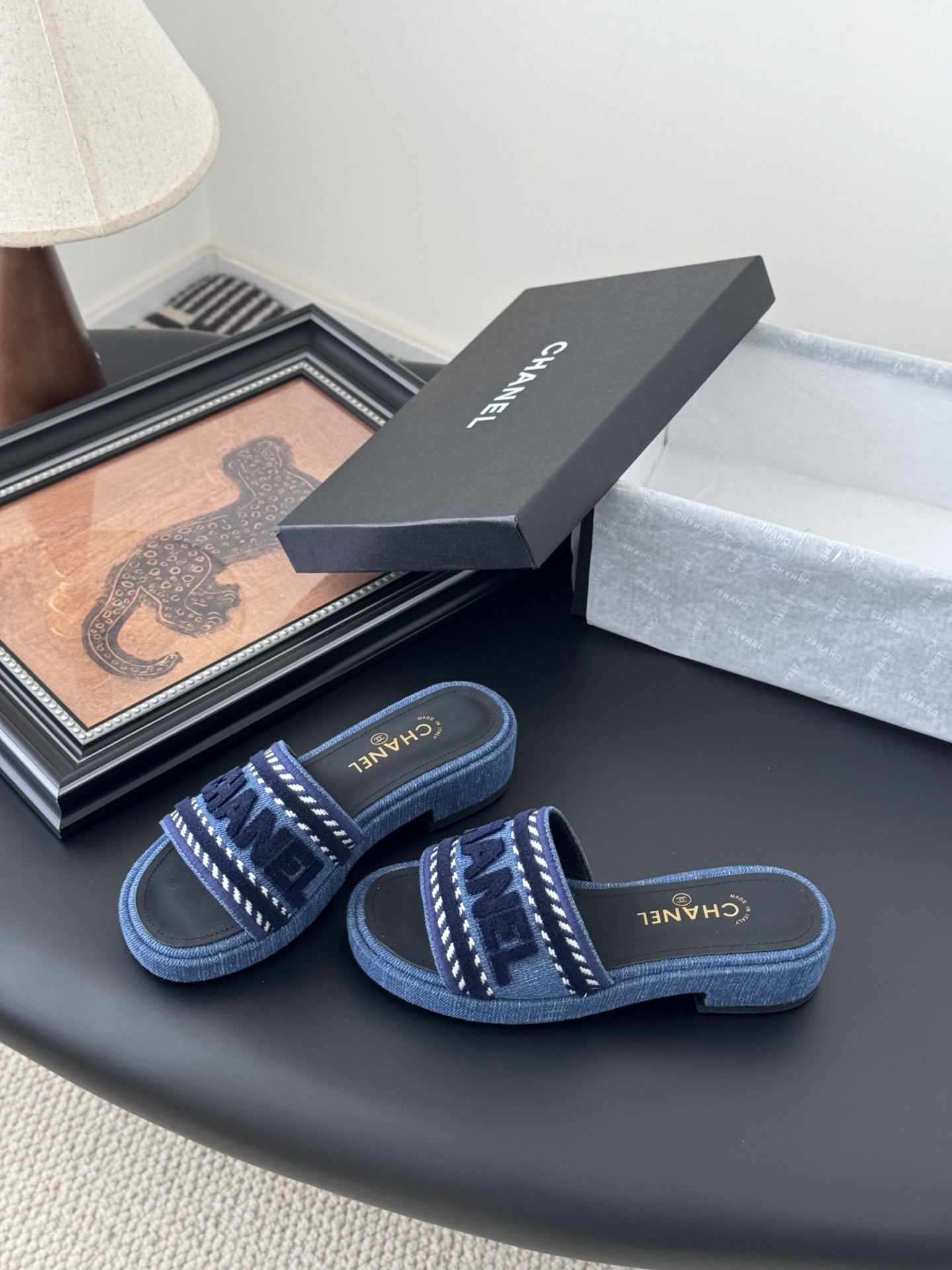 Chanel Women's Denim Espadrille Slide Sandals with Logo, Spring/Summer Collection 4 i1745236994059 6897 0 1