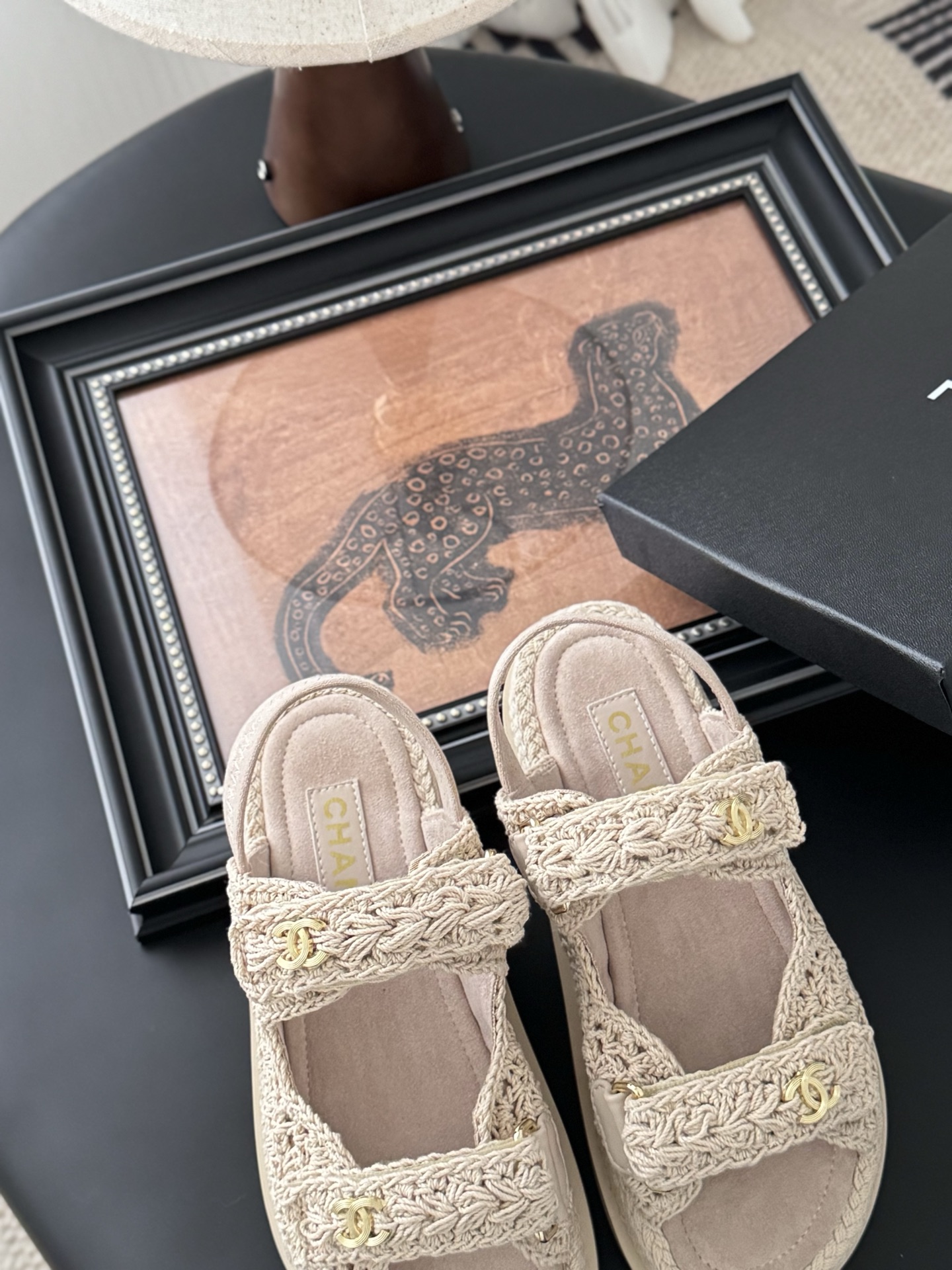Chanel Women's Beige Crochet Sandals with Velcro Closure, Sizes 35-39 8 i1745568920663 6435 0 6