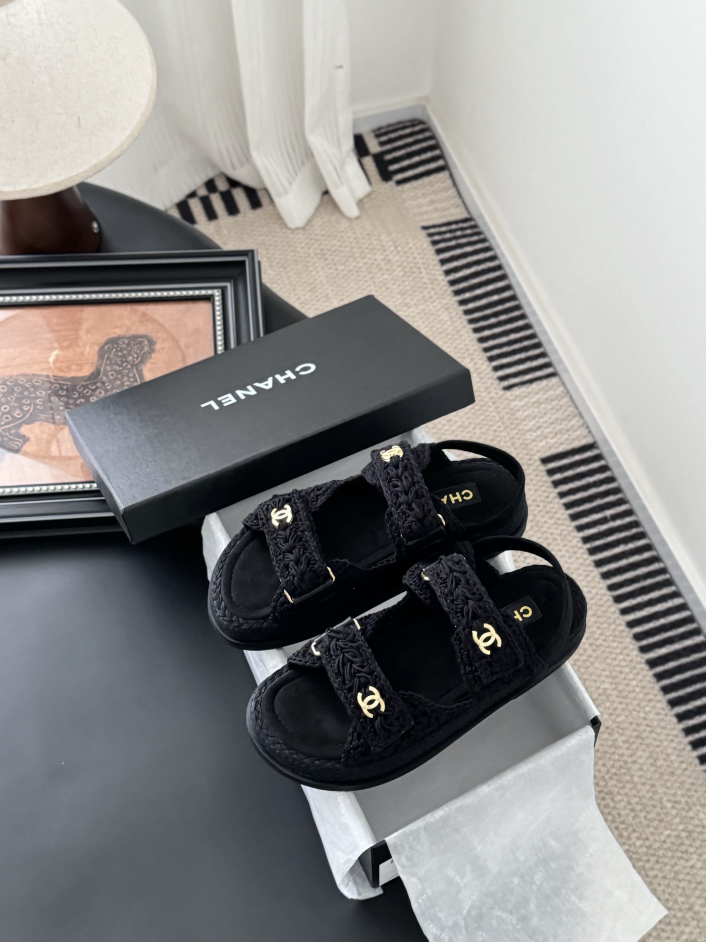 Chanel 25 New Velcro Sandals - Top Quality Replica in Multiple Colors 10 i1745568946927 8656 0 8