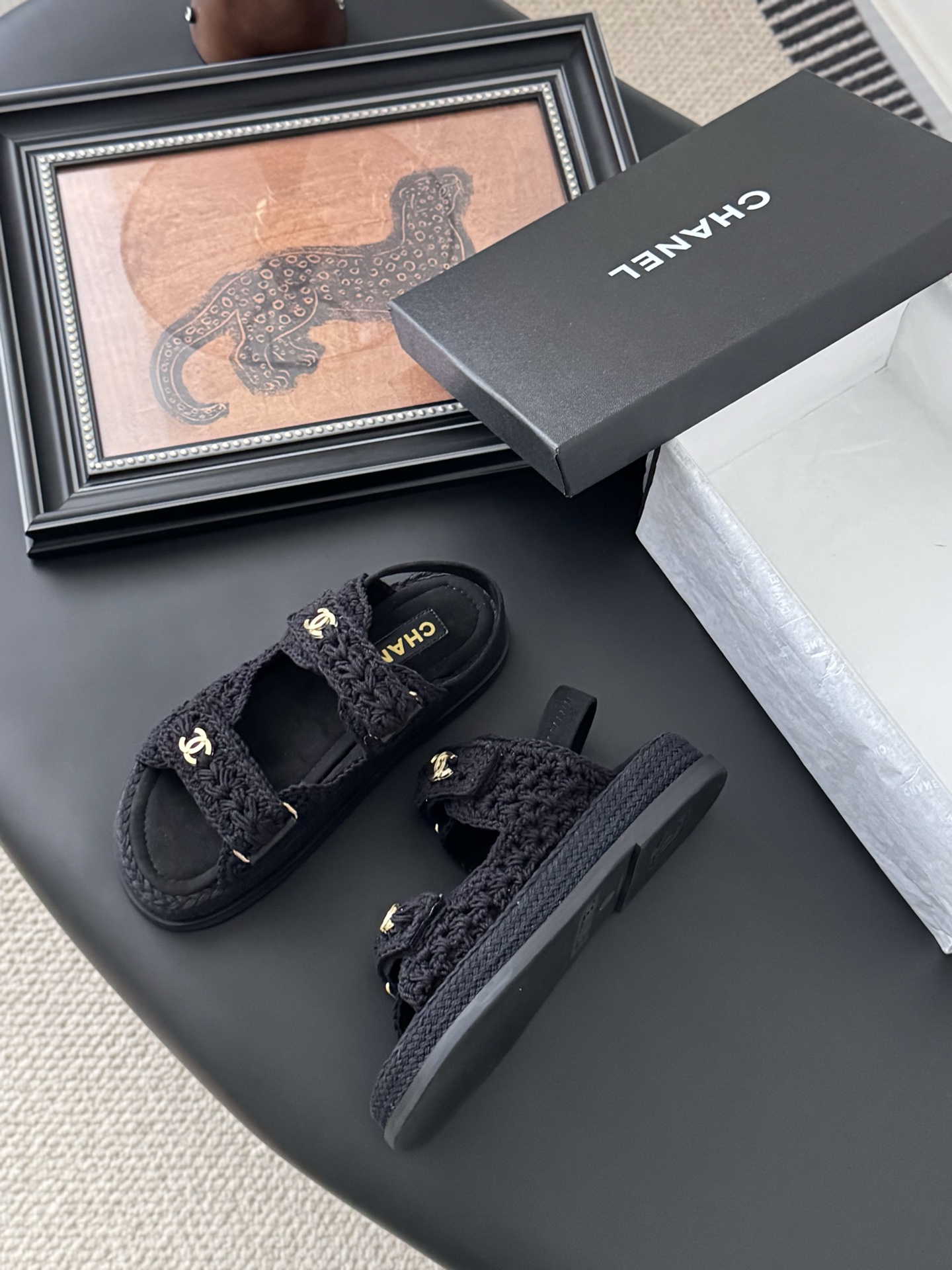Chanel 25 New Velcro Sandals - Top Quality Replica in Multiple Colors 1 Chanel 25 New Velcro Sandals - Top Quality Replica in Multiple Colors