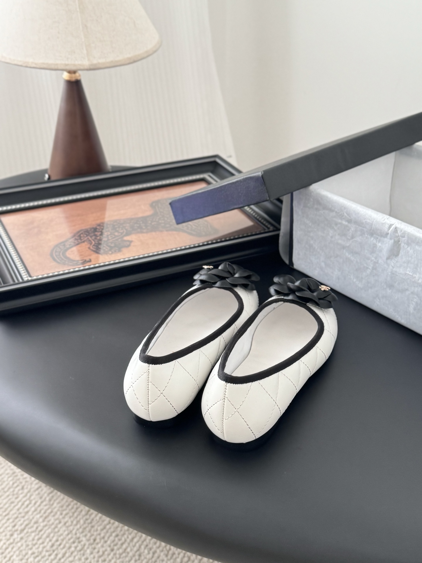 Chanel 25K Camellia Ballet Flats - Elegant Lambskin Leather Shoes 5 i1745772739055 2715 0 2