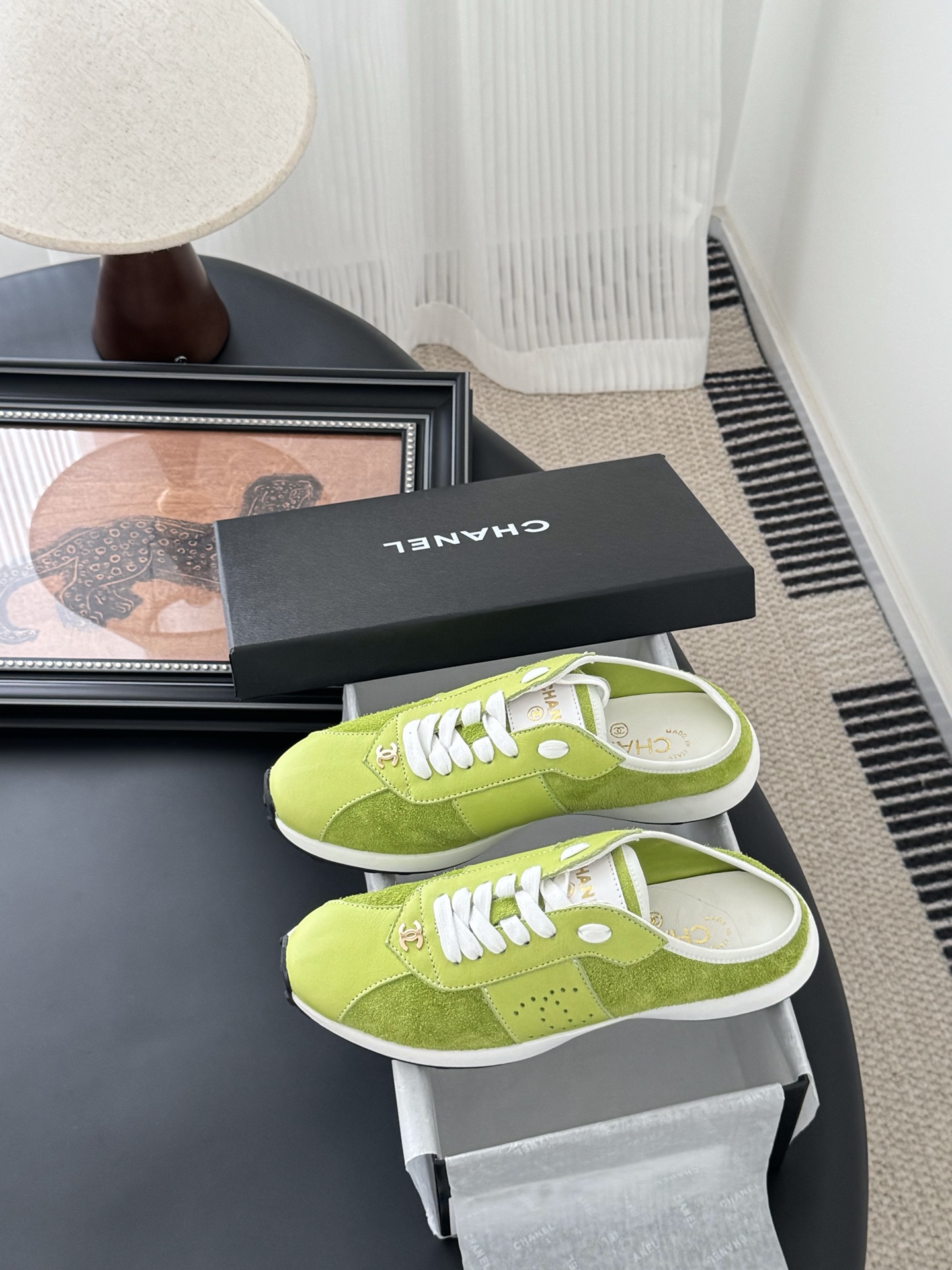 Chanel 25C New Sporty Casual Mules - Versatile White Sneakers, Logo Detail 10 i1745936886041 5394 0 8