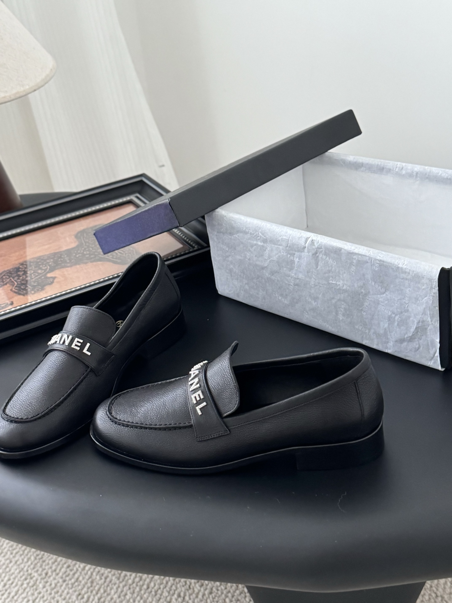 Chanel Women's Black Leather Loafers Classic Casual Shoes 4 i1746272713404 3175 0 1