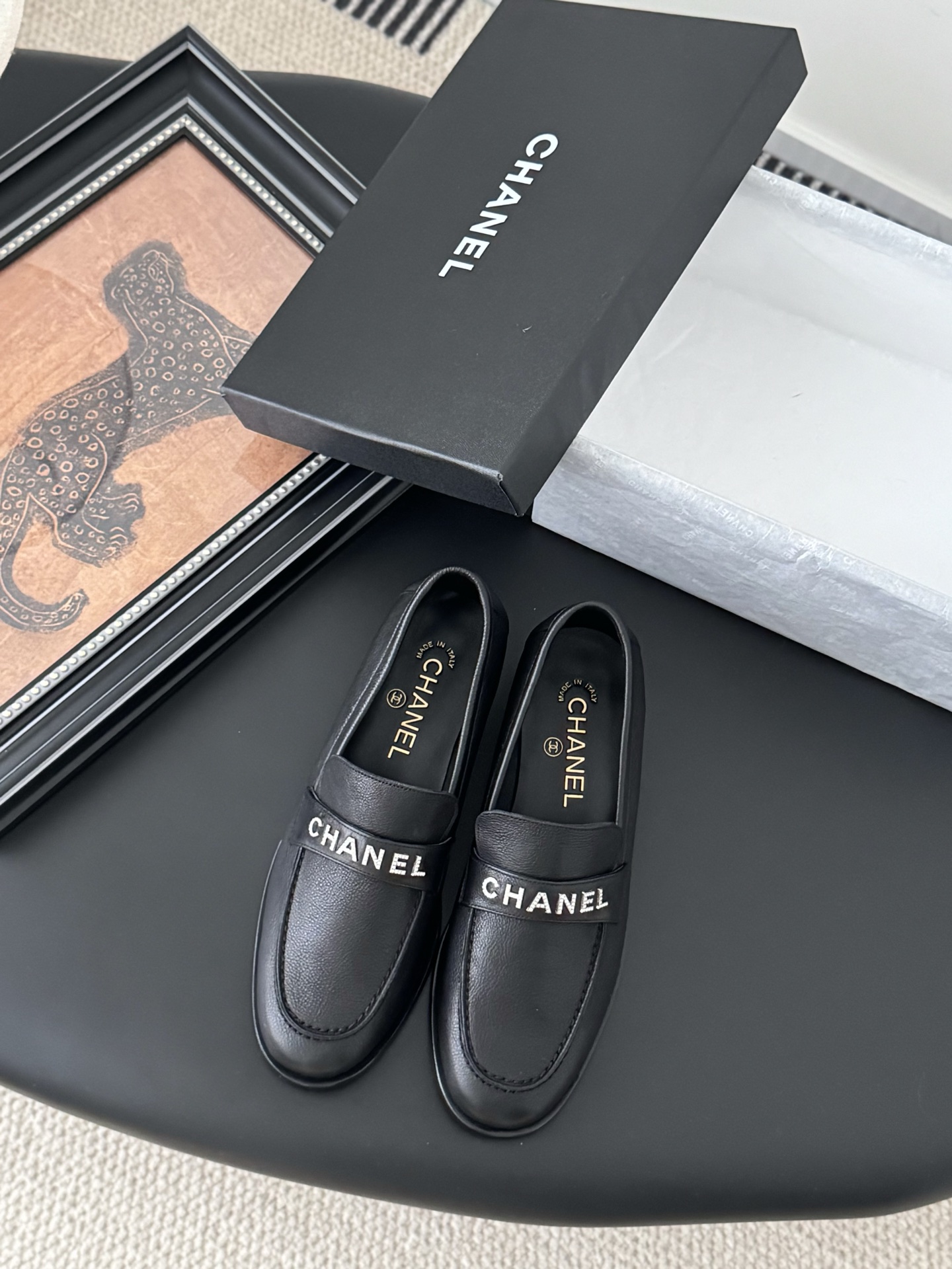 Chanel Women's Black Leather Loafers Classic Casual Shoes 3 i1746272713441 5887 0 0
