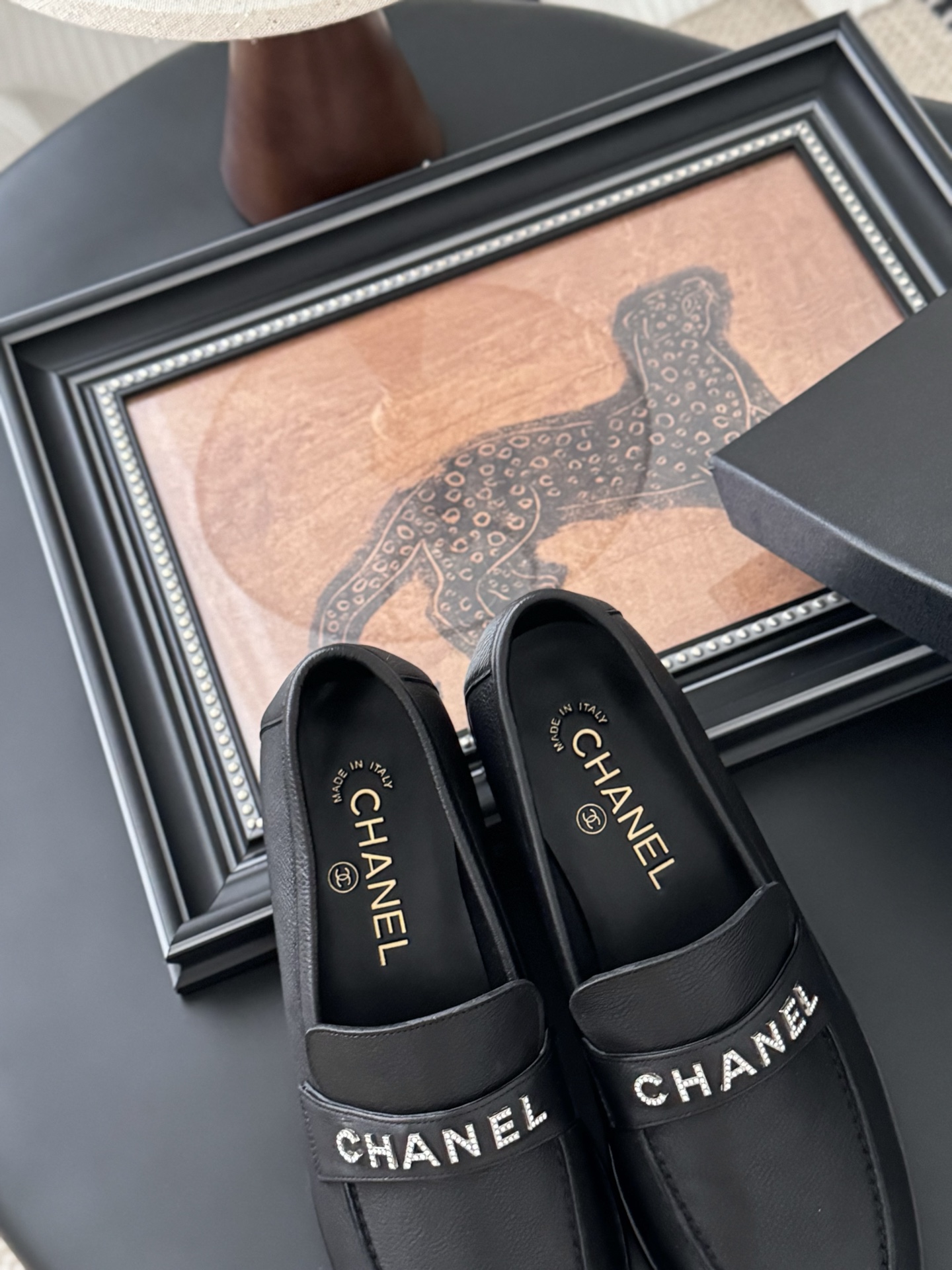 Chanel Women's Black Leather Loafers Classic Casual Shoes 8 i1746272714424 3290 0 6