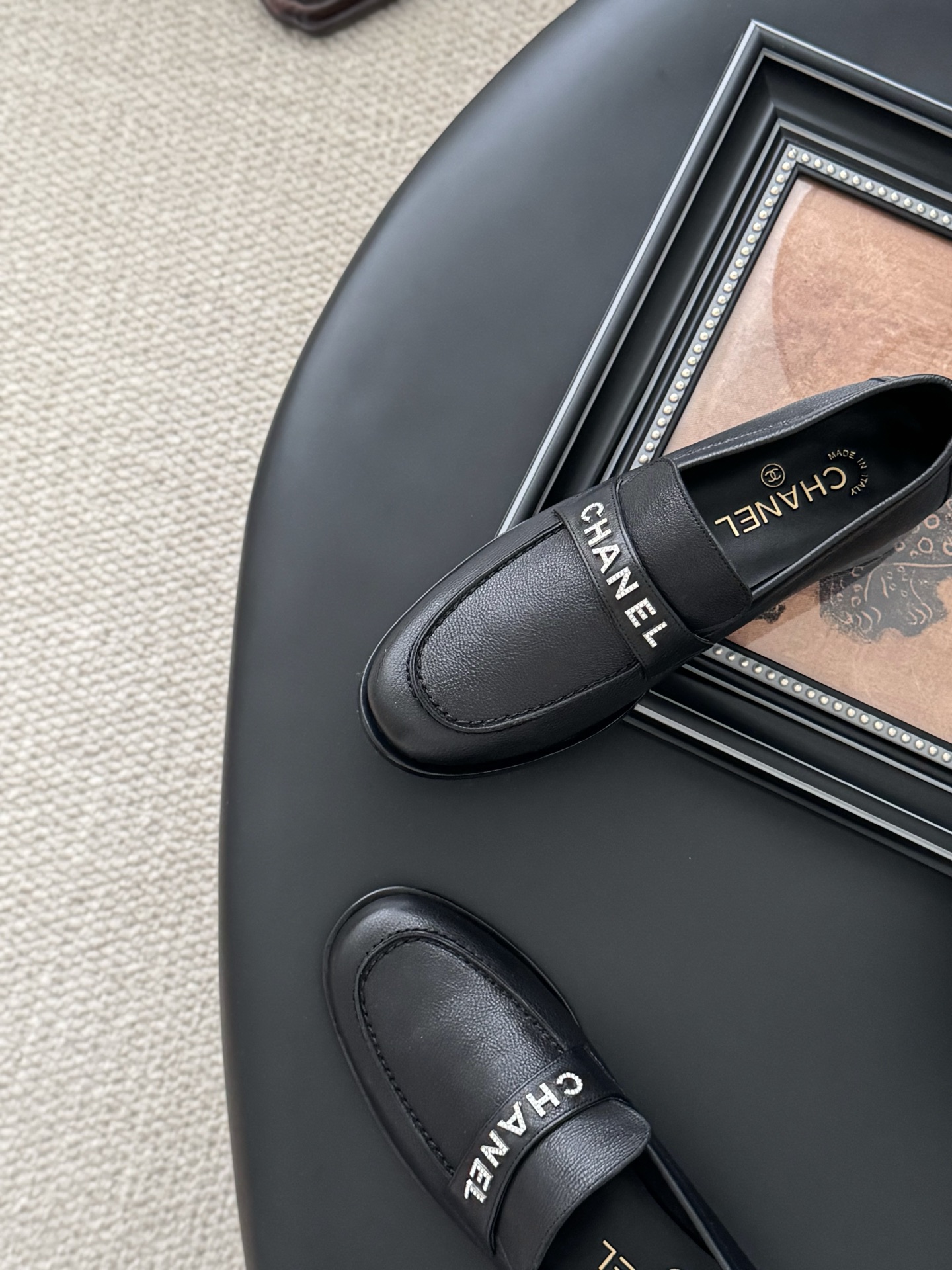 Chanel Women's Black Leather Loafers Classic Casual Shoes 9 i1746272714513 8546 0 7