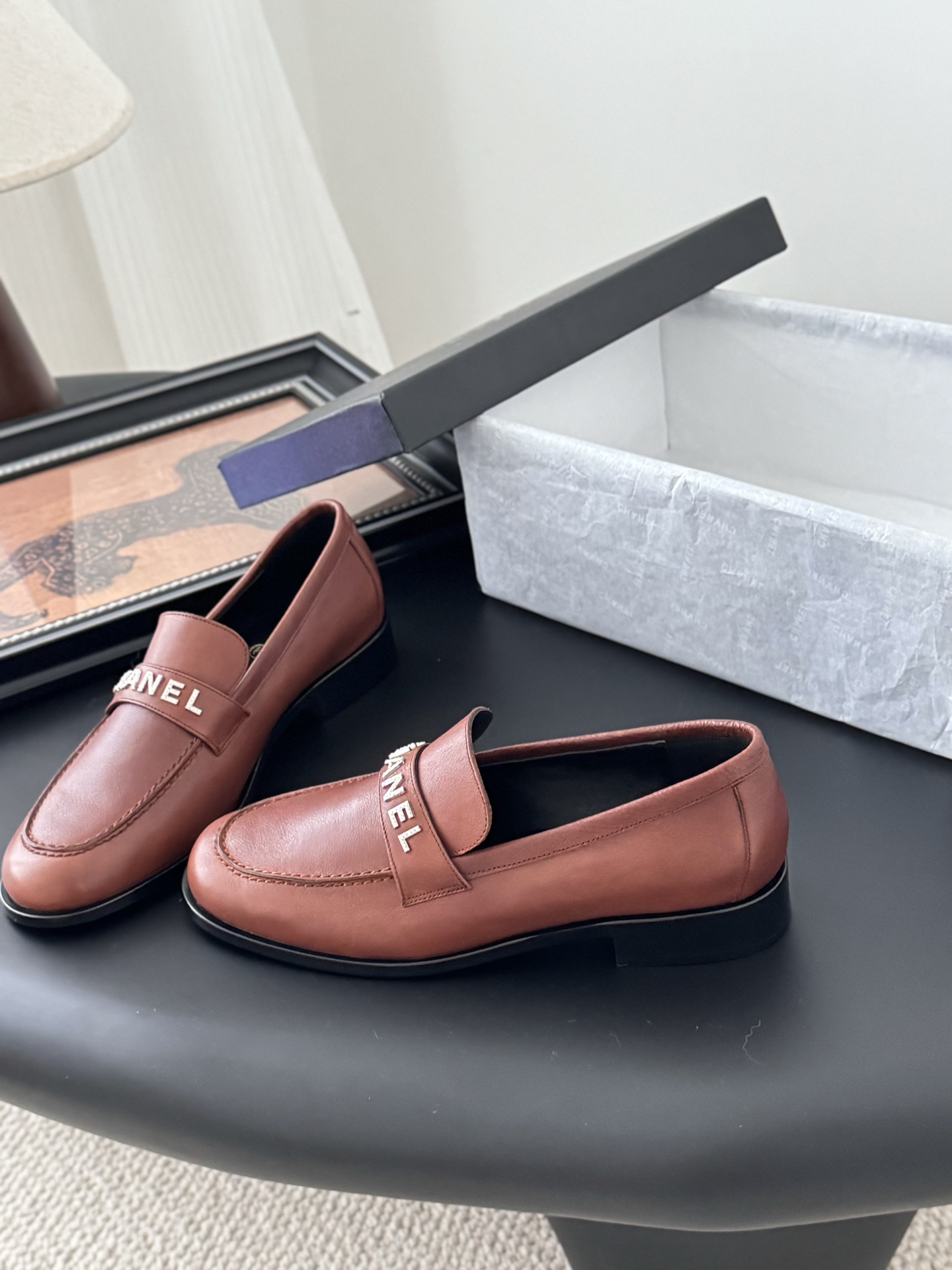 Chanel Women's Leather Loafers Classic Modern Style, Sizes 35-41 4 i1746272735808 781 0 1