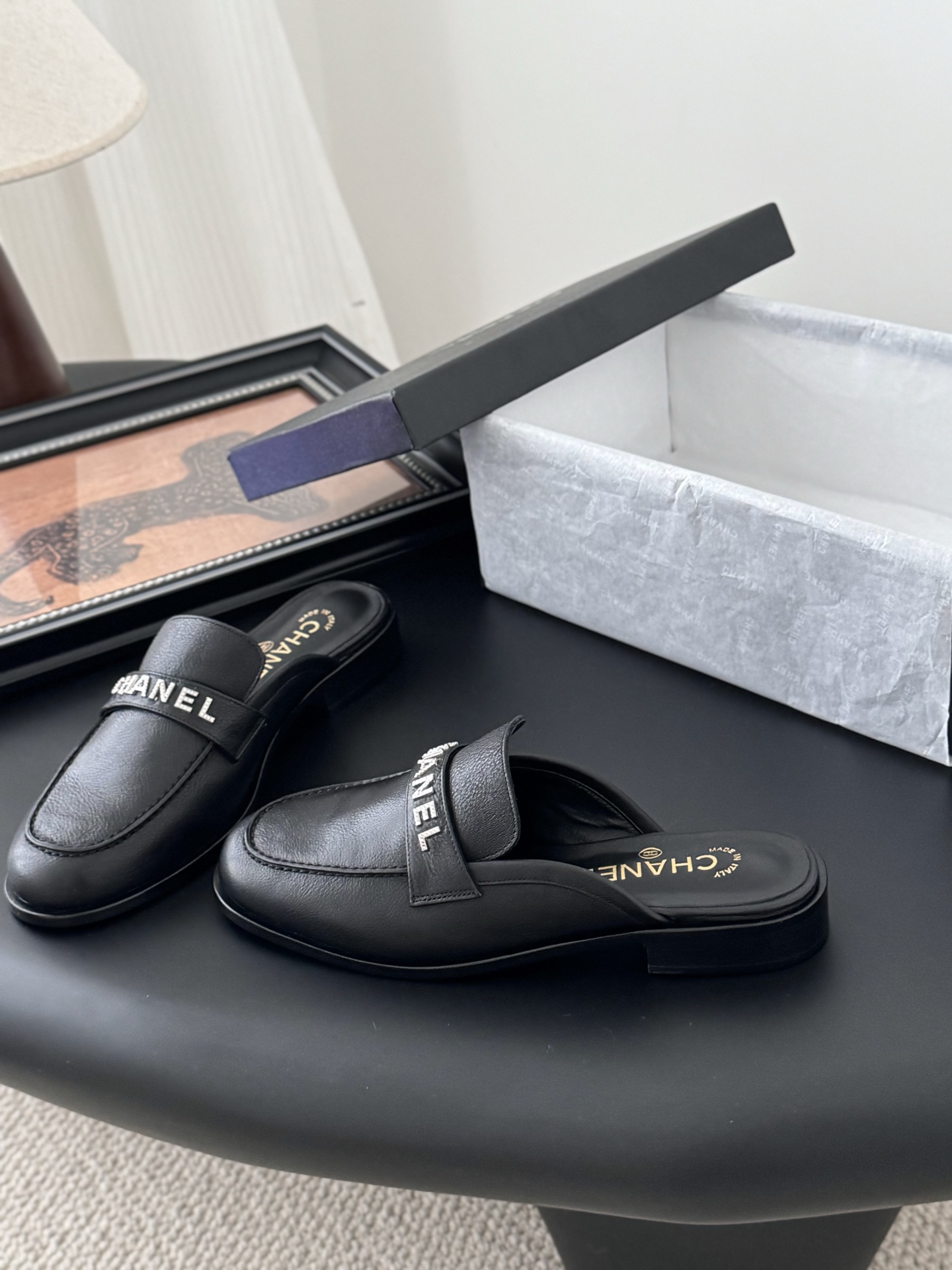 Chanel 25C New Loafers Black Leather Slip-ons Comfortable Retro Style 4 i1746272784589 1648 0 1
