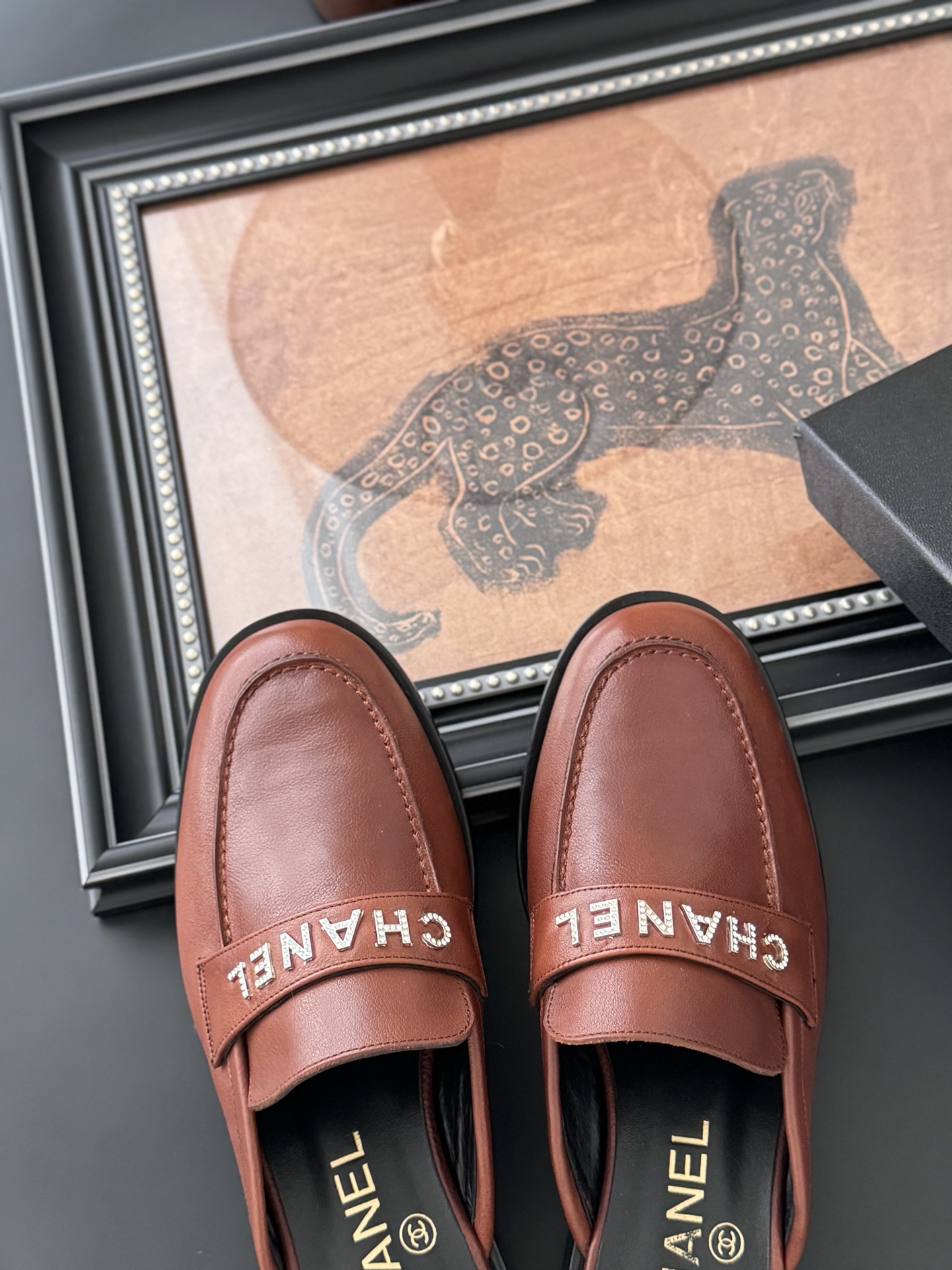 Chanel 25C Women's Leather Loafers Mules Retro Chic - Comfortable & Stylish 8 i1746272805939 3663 0 6