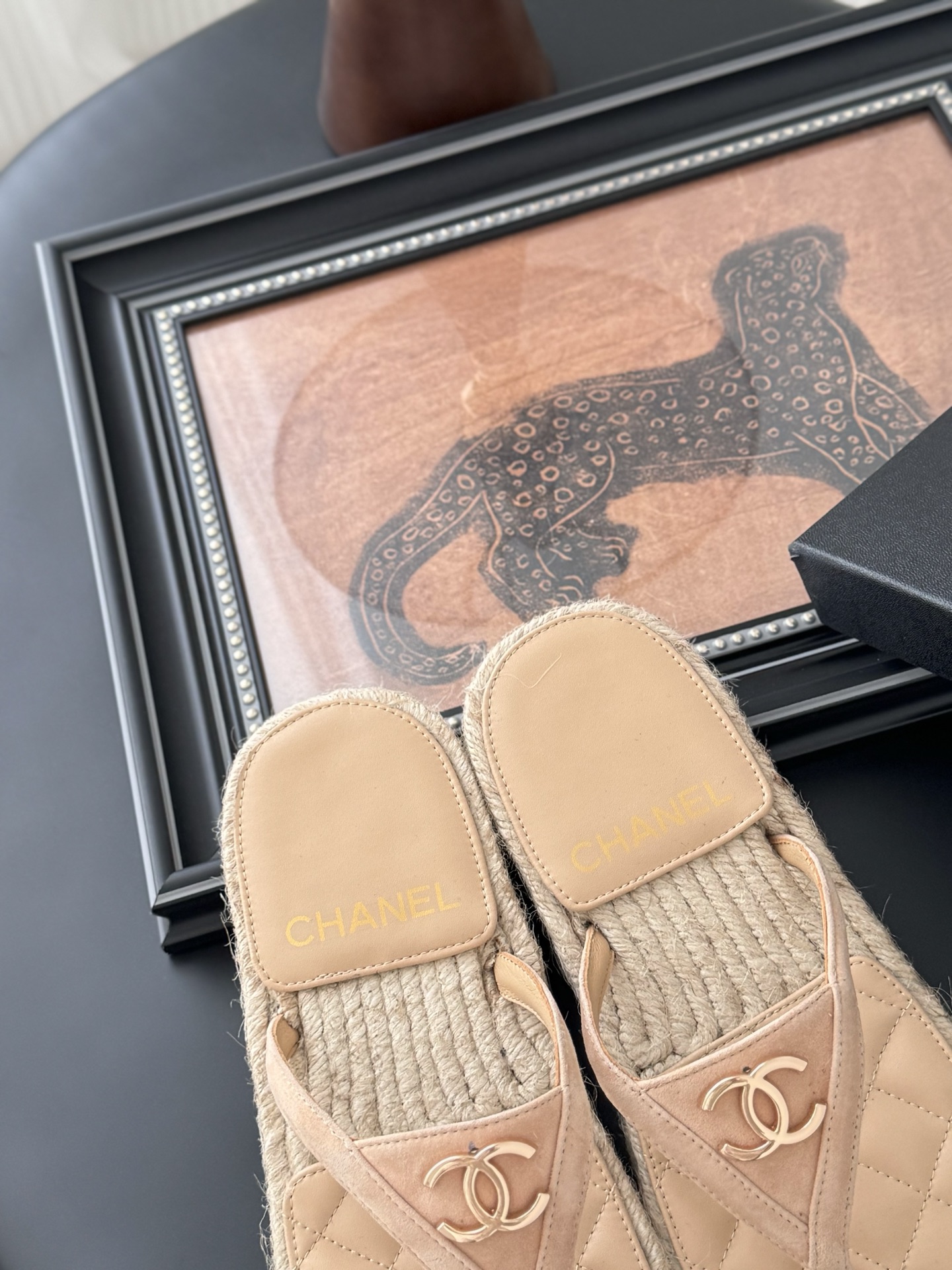 Chanel 25P Quilted Lambskin Espadrille Thong Sandals - High Quality 9 i1746273226689 285 0 6