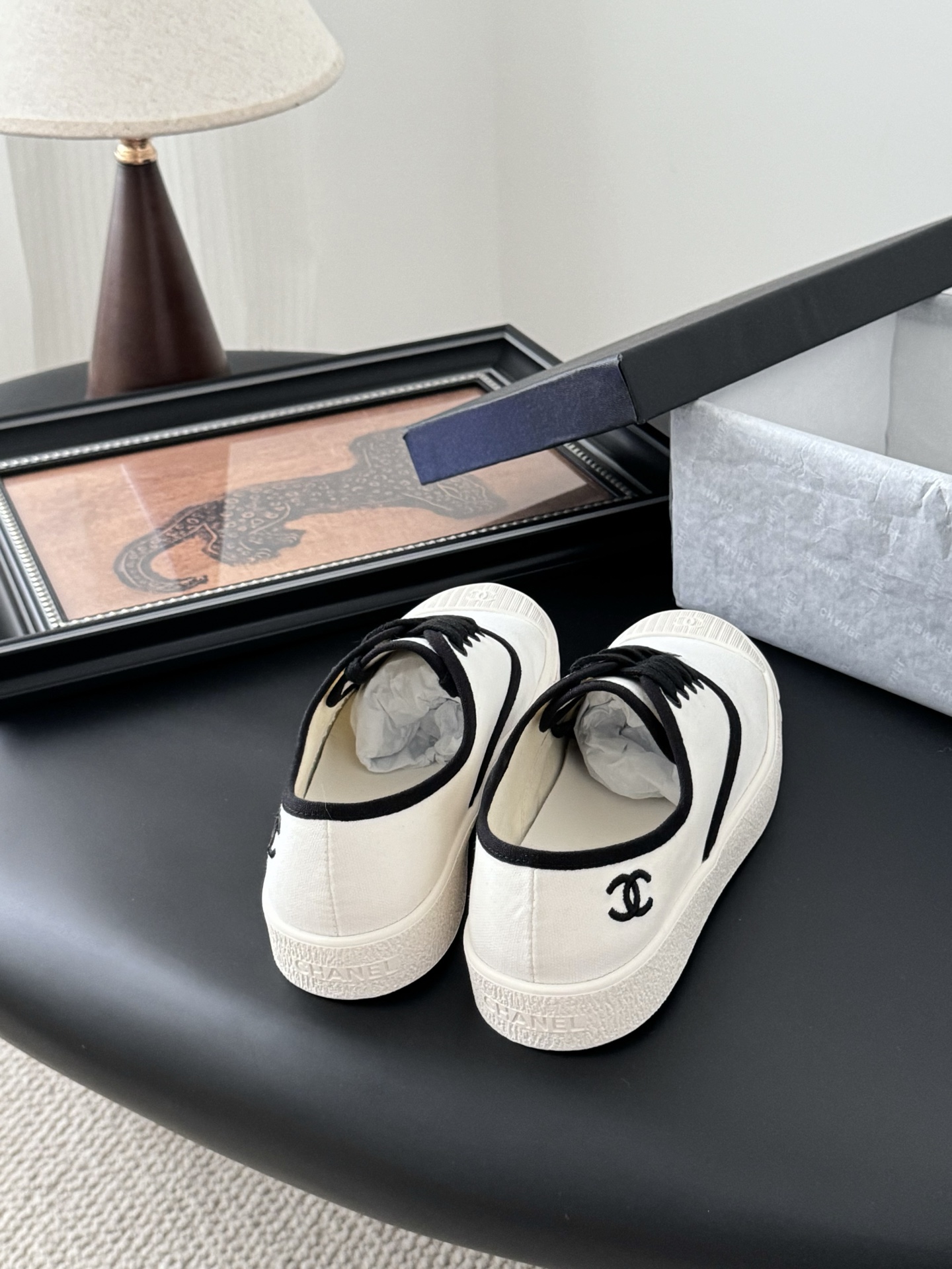 Chanel P620 配白色飞机盒 中古復刻小白鞋