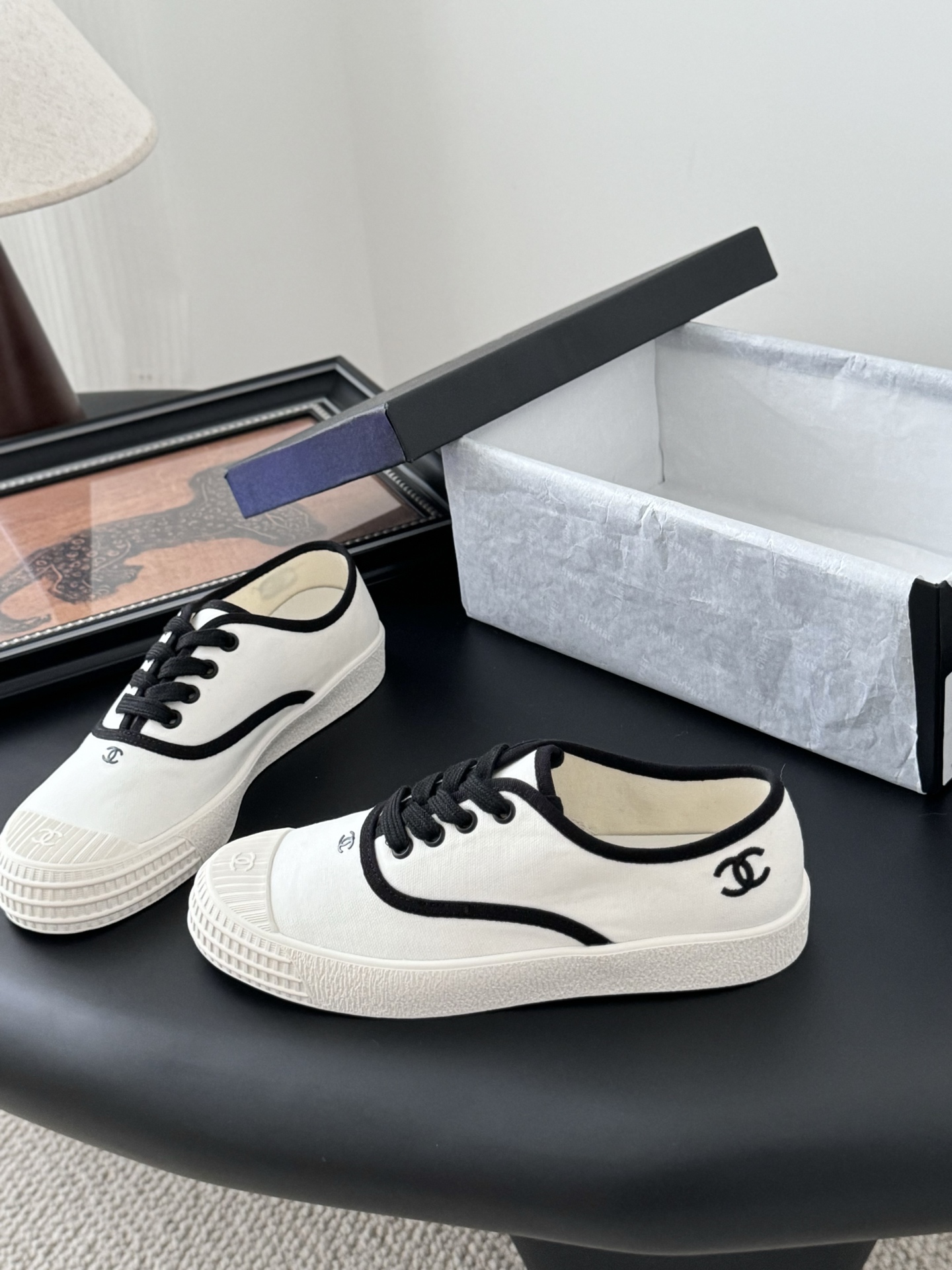 Chanel P620 配白色飞机盒 中古復刻小白鞋