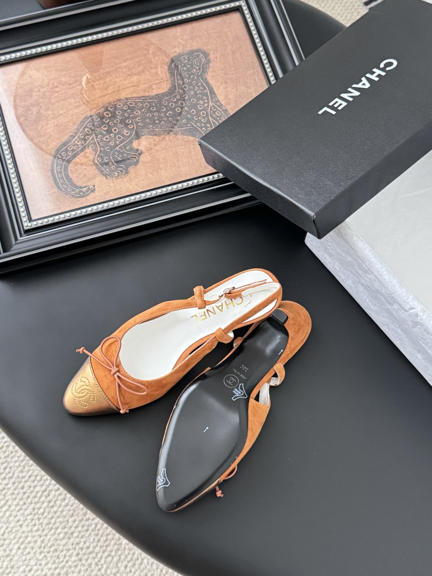 Chanel 25K Mary Jane Slingback Heels - Suede & Leather, All Colors Available 6 i1746553470622 4480 0 4