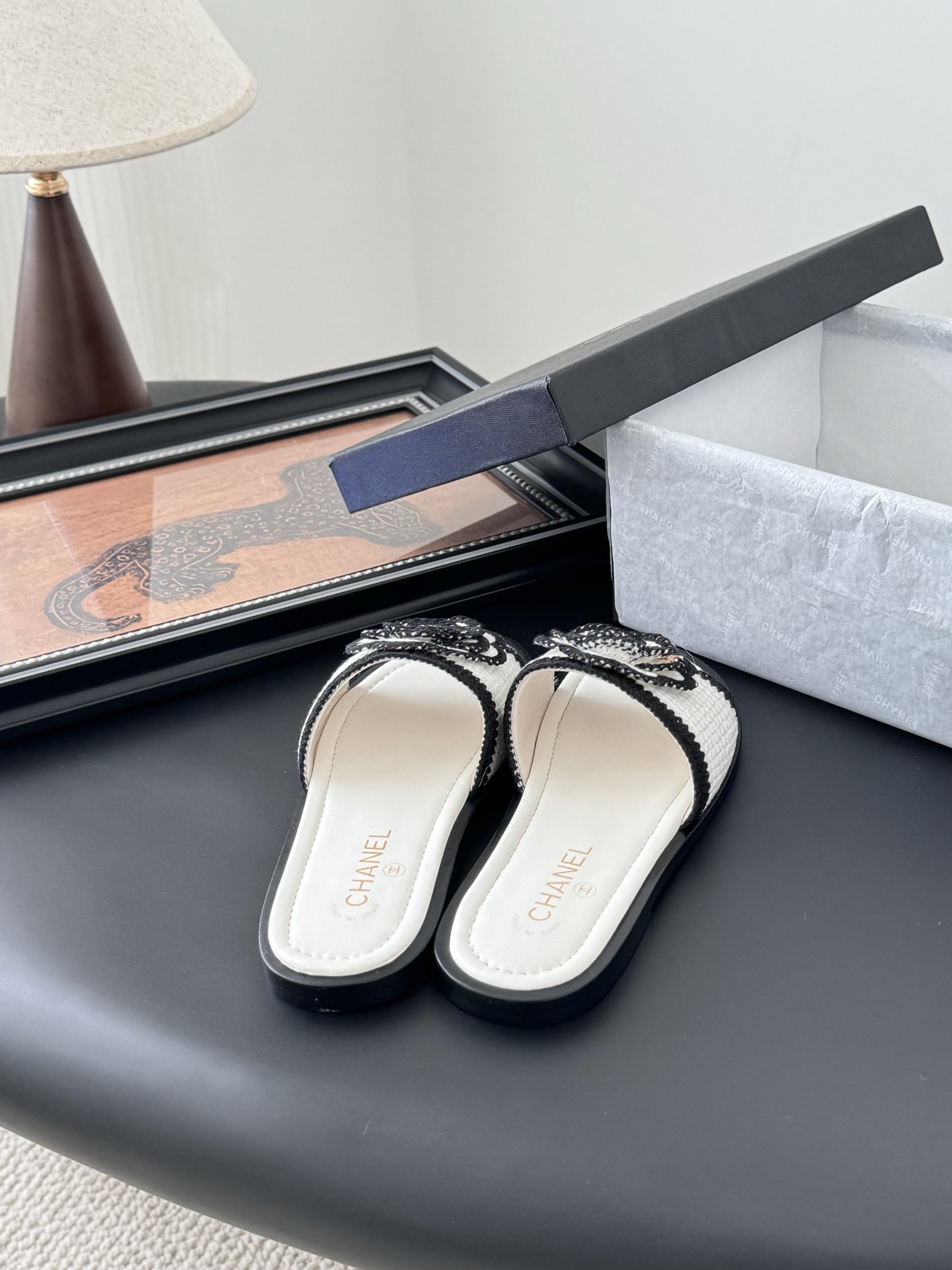 Chanel 25K Camellia Knit Slides: Luxurious Comfort and Timeless Style 5 i1746730398374 3661 0 2