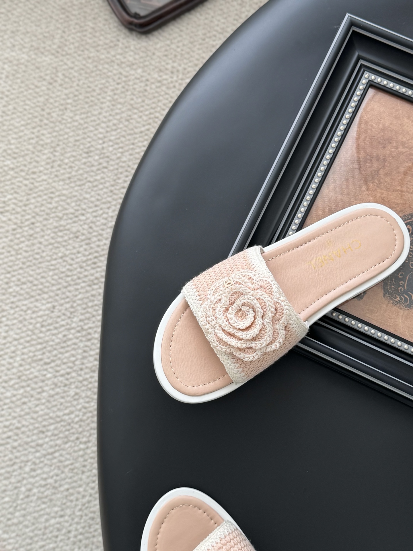 Chanel 25K Camellia Knit Sandals: Exquisite Design, Luxurious Comfort 10 i1746730413583 666 0 7