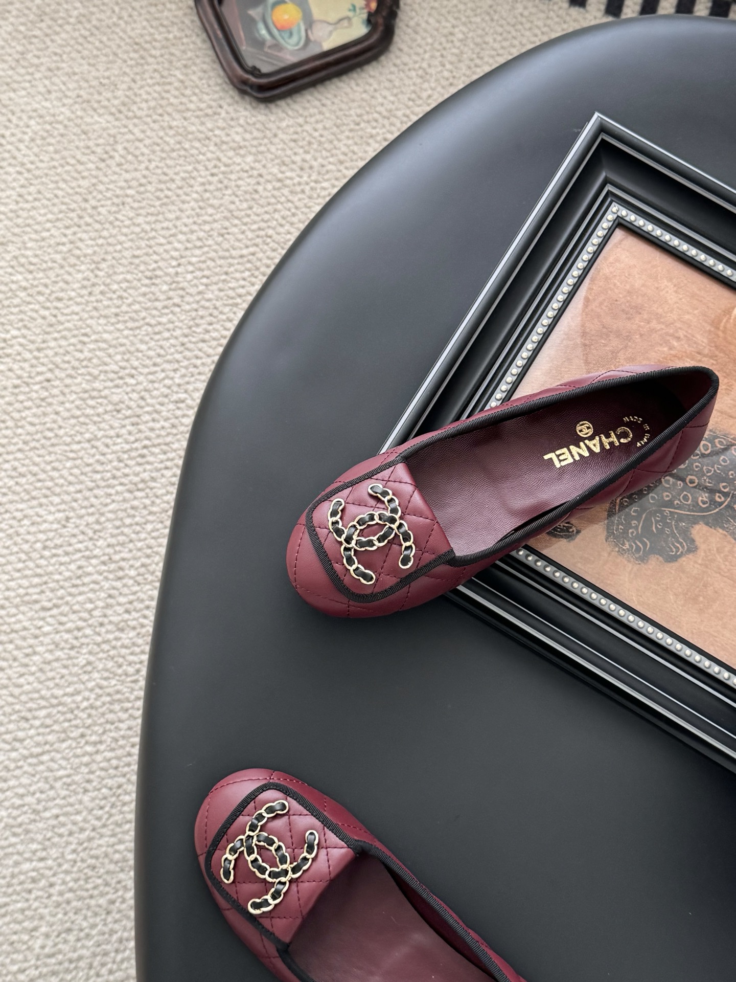 Chanel 25K Camellia Leather Ballet Flats,Elegant and Comfortable Slip-Ons 9 i1746730506300 9781 0 7