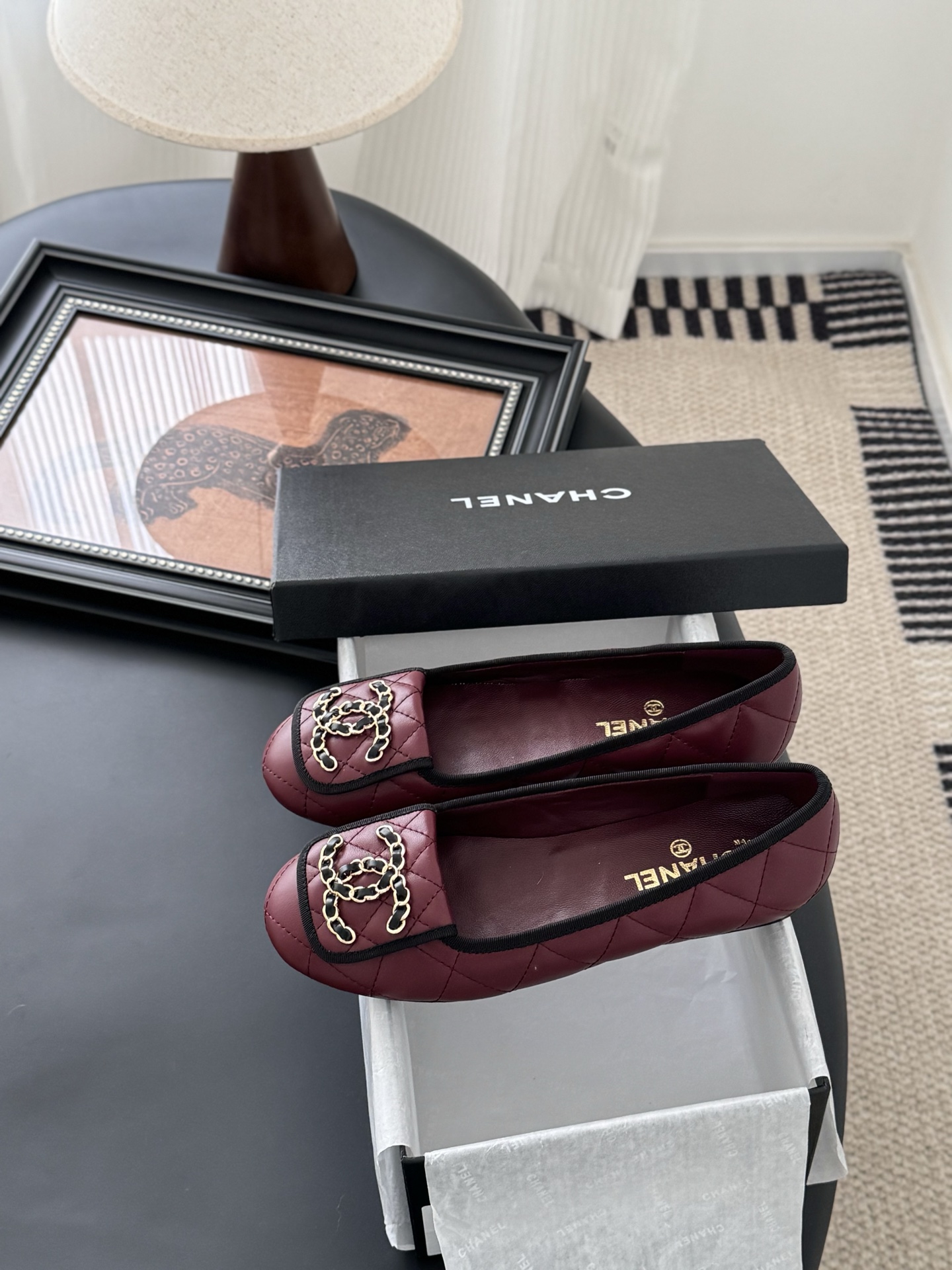 Chanel 25K Camellia Leather Ballet Flats,Elegant and Comfortable Slip-Ons 10 i1746730506355 9386 0 8