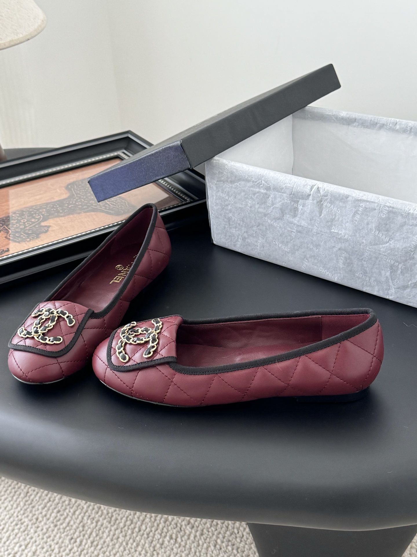 Chanel 25K Camellia Leather Ballet Flats,Elegant and Comfortable Slip-Ons 4 i1746730506378 7533 0 1