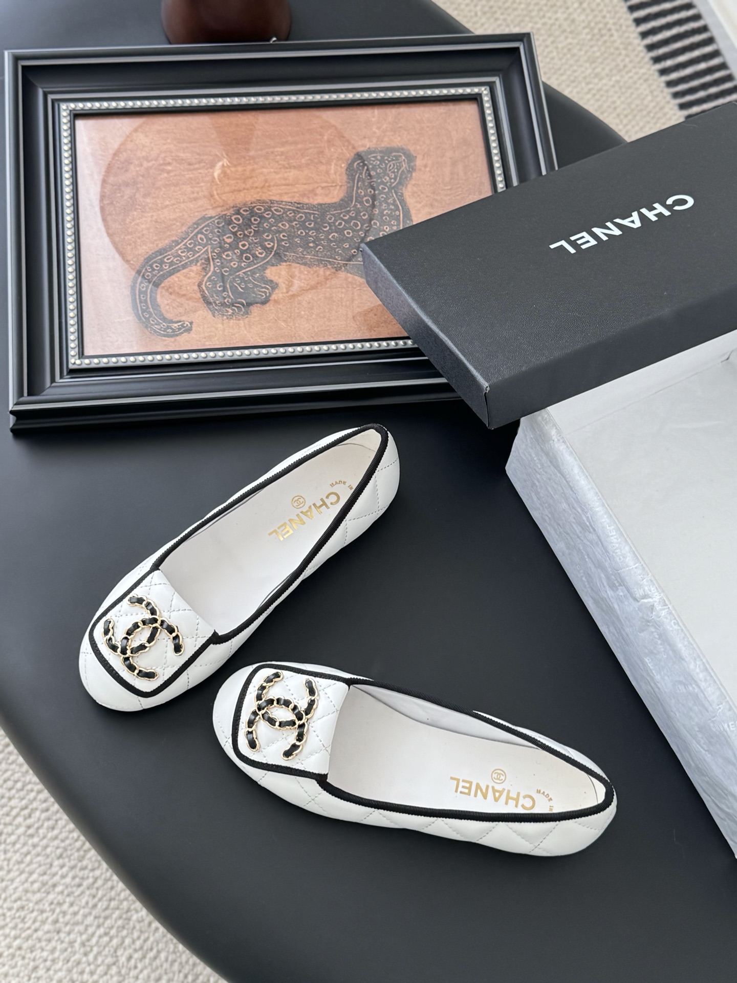 Chanel 25K Camellia White Leather Ballet Flats, Elegant and Comfortable 2 i1746730524553 3759 0 5