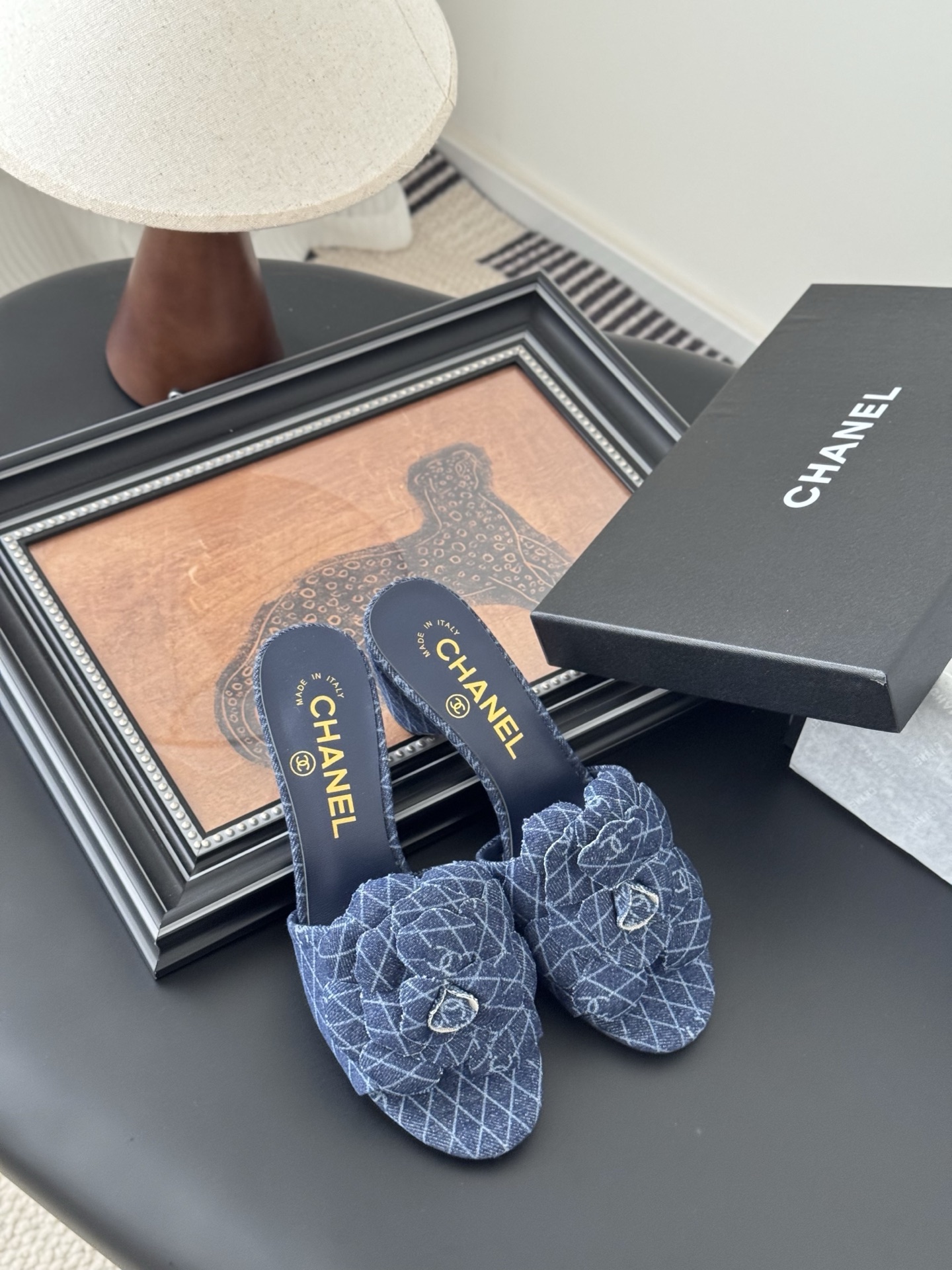 Chanel Chanel 25P新款山茶花拖鞋