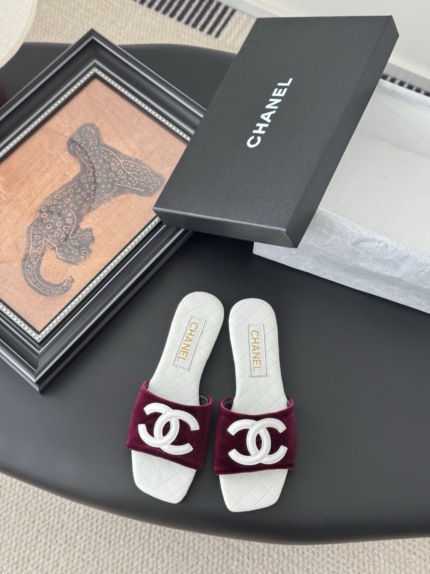 NO:403808,Wine red velvet, slippers19860909酒红绒,拖鞋,slippers,Women's Shoes