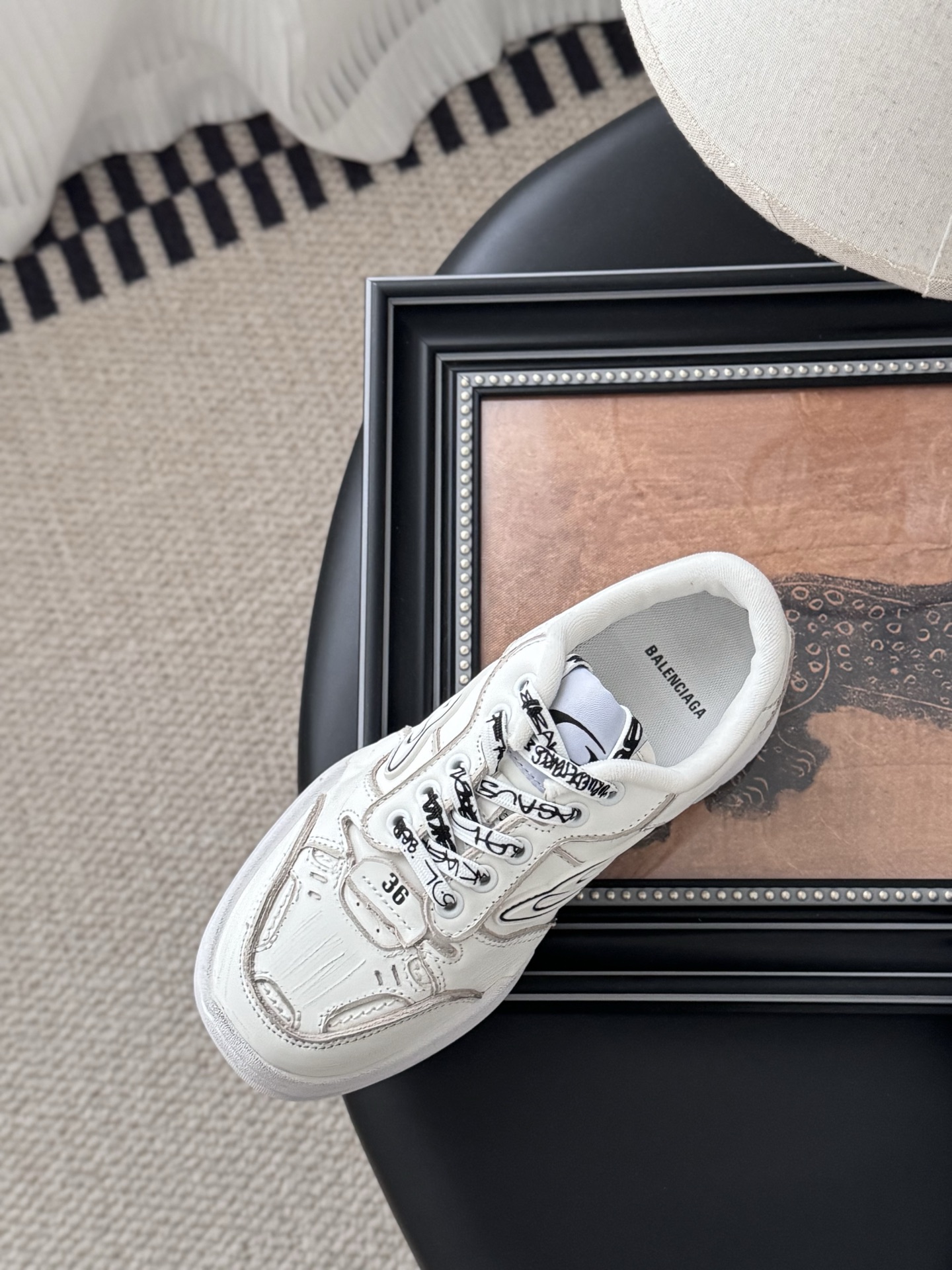 Balenciaga Hamptons Leisure Shoes: Stylish Design with Graffiti Details, Sizes 35-44 - 图片 7