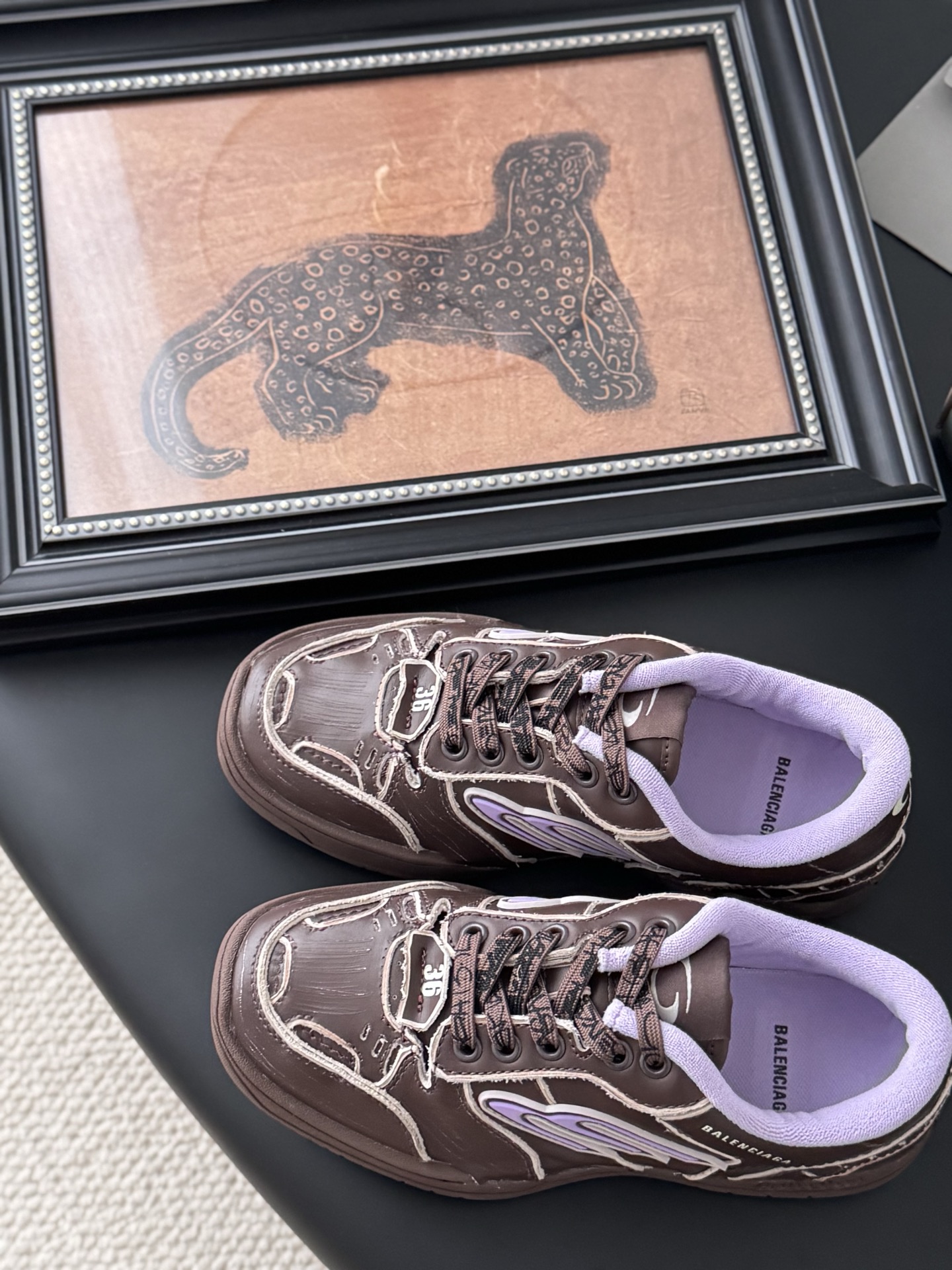 Balenciaga Hamptons Leisure Shoes: Cool Design with Graffiti Detail, Sizes 35-44 - 图片 4