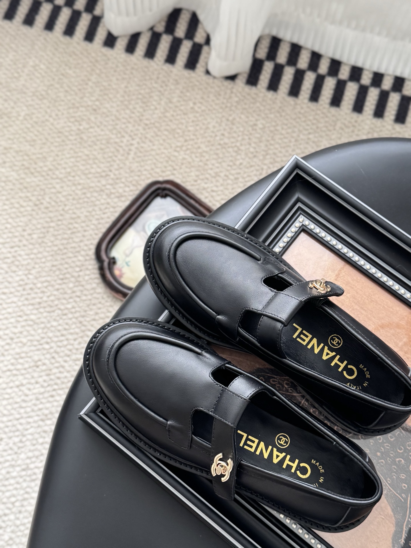 נעליים מרי ג׳יין שחורות עור שחור מכפת Chanel 25B - איכות ונוכחות 6 i1758975643604 6955 0 4