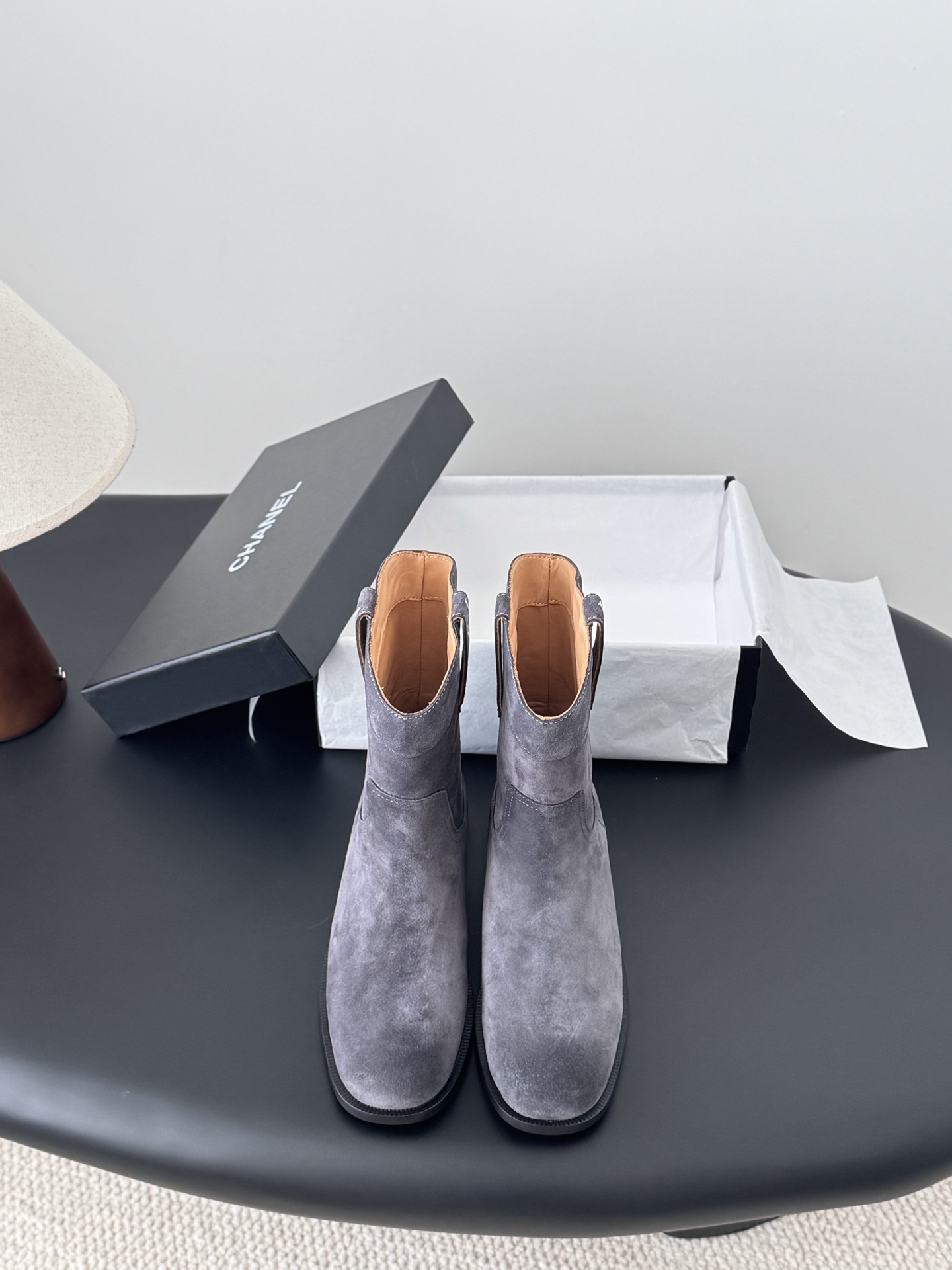 Chanel 25A Leather Ankle Boots – New Collection, Premium Quality, Sizes 35-39