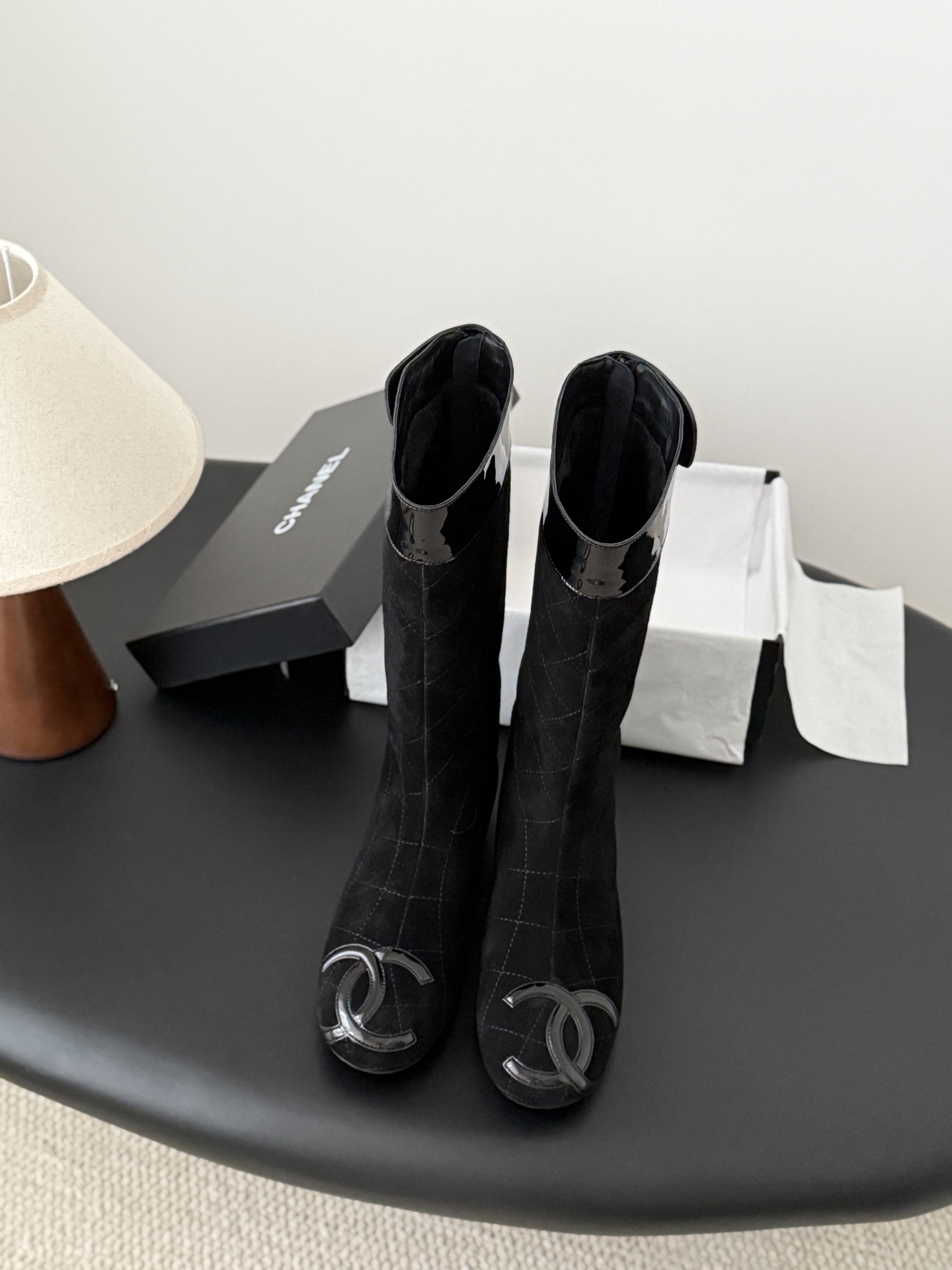 Chanell Vintage Mid-Calf Boots – Elegant Simplicity in Every Step (Size 35-39)