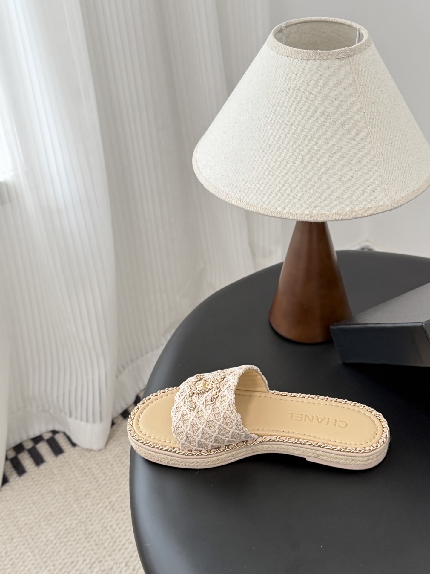 Chanel 26C春夏新款全系列链条拖鞋全系列首发 专柜有的我都有！高版本高品质鞋面牛皮/原版面料 内