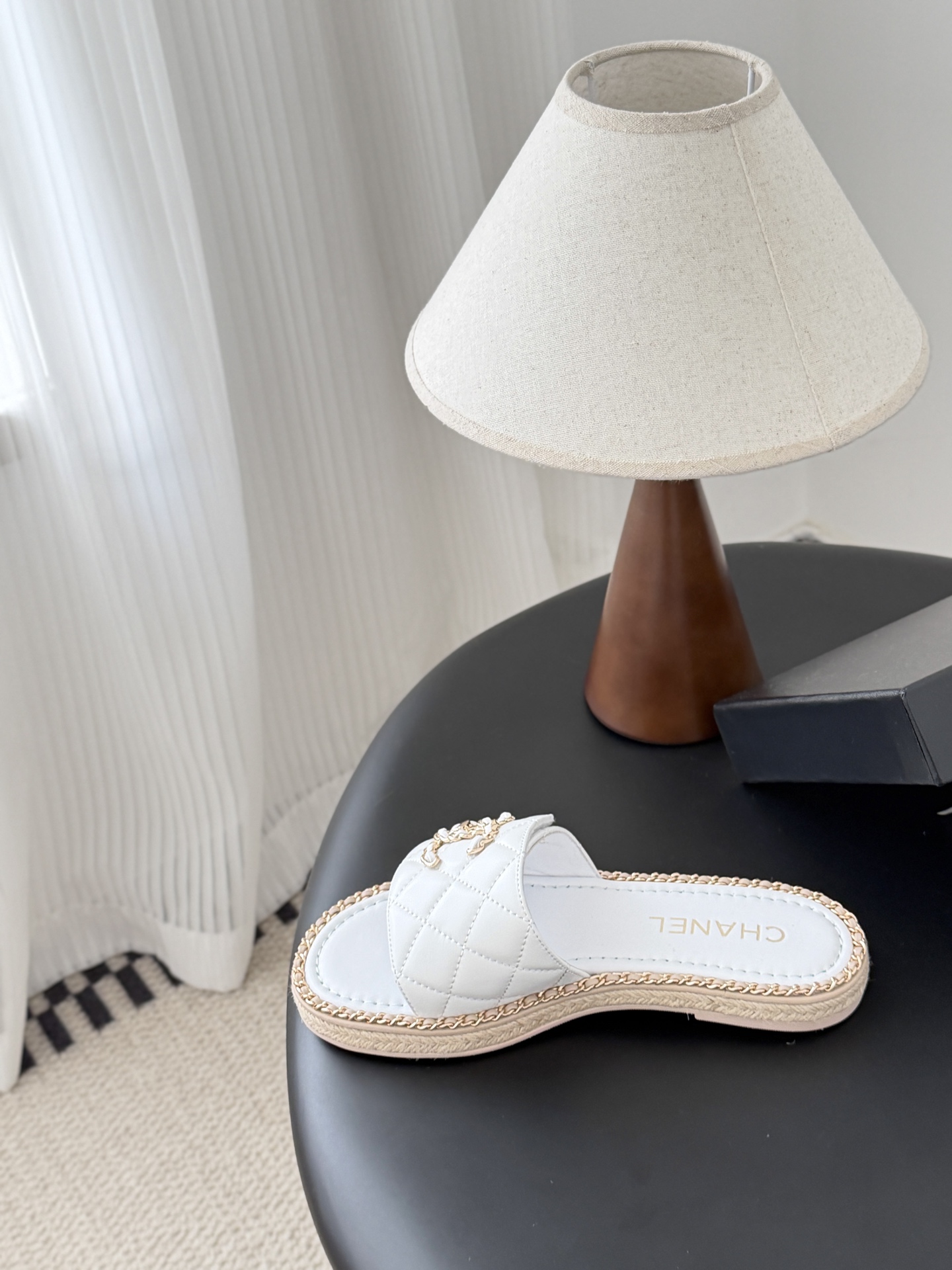 Chanel 26C春夏新款全系列链条拖鞋全系列首发 专柜有的我都有！高版本高品质鞋面牛皮/原版面料 内