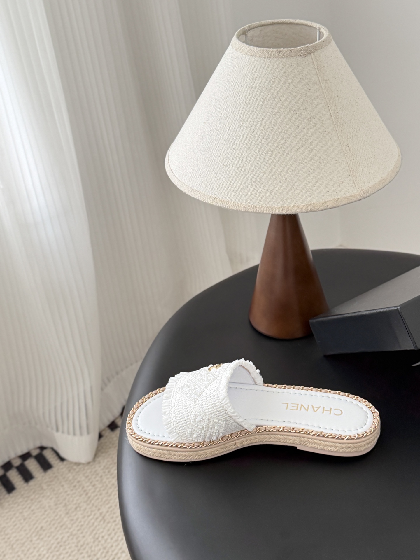 Chanel 26C春夏新款全系列链条拖鞋全系列首发 专柜有的我都有！高版本高品质鞋面牛皮/原版面料 内