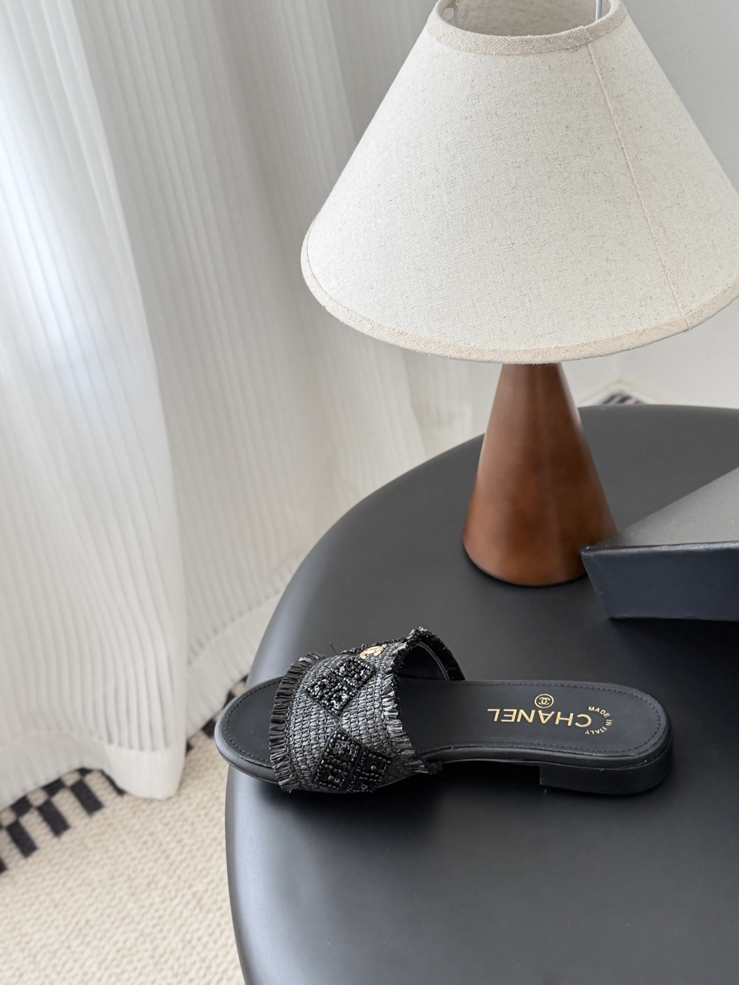 Chanel 26C春夏新款全系列链条拖鞋全系列首发 专柜有的我都有！高版本高品质鞋面牛皮/原版面料 内