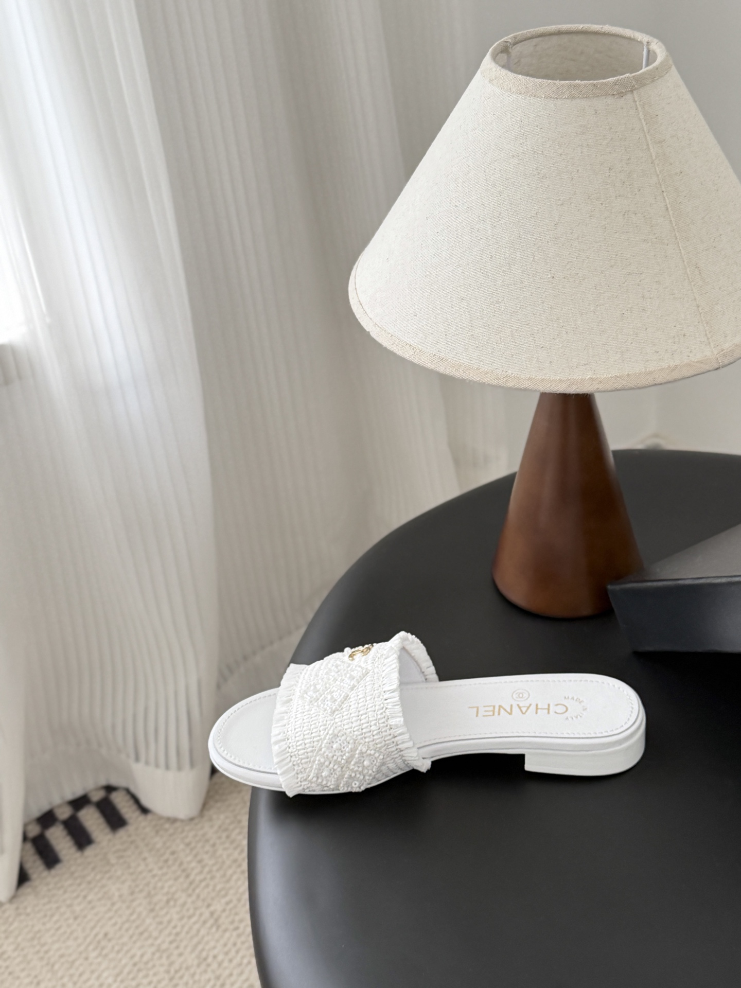 Chanel 26C春夏新款全系列链条拖鞋全系列首发 专柜有的我都有！高版本高品质鞋面牛皮/原版面料 内