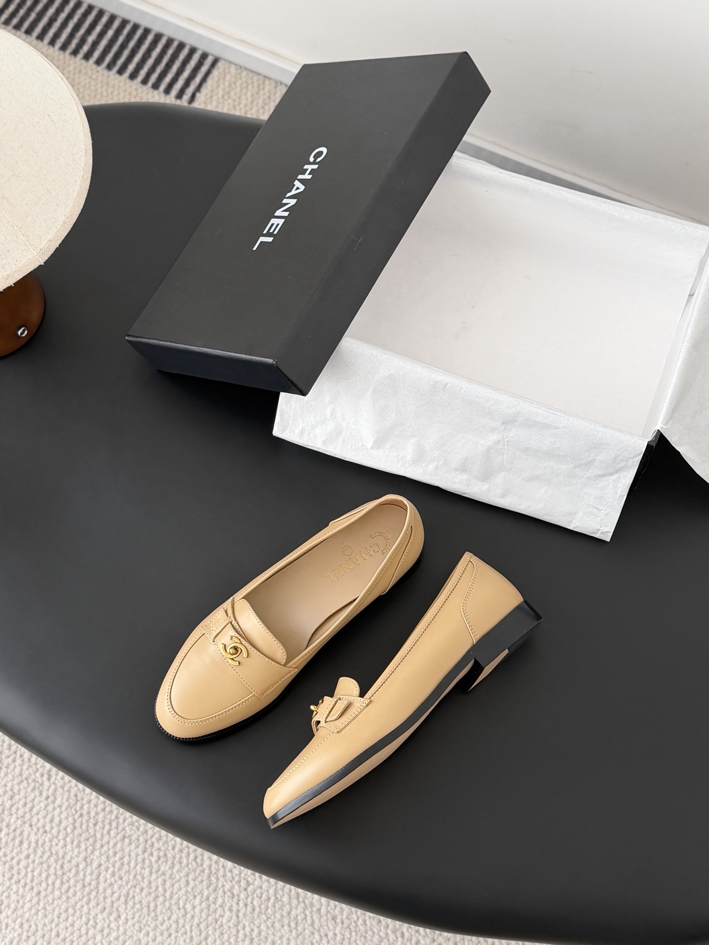 Chanel Chanel新款双C扣乐福鞋