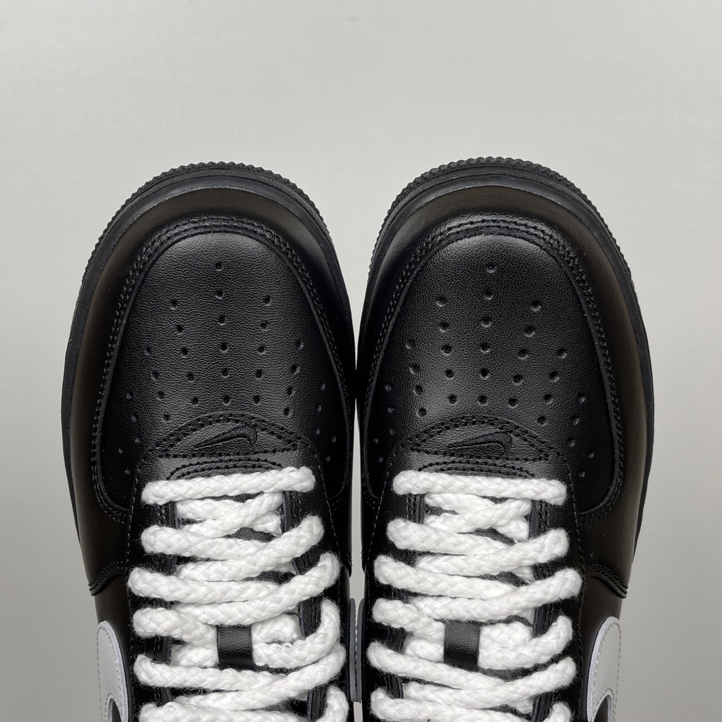 SupremexNK Air Force 1 空军一号经典联名低帮板鞋 黑色！货号：CU9225-001