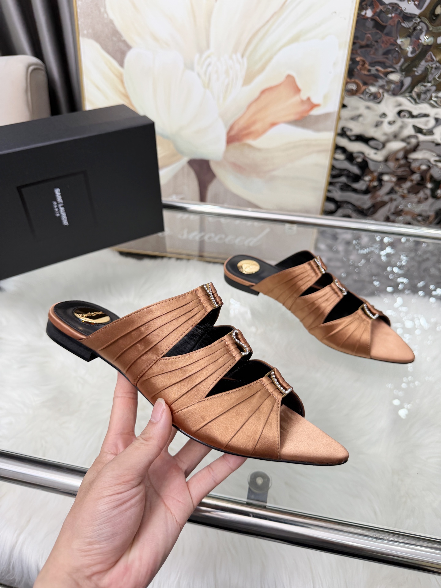 圣罗兰 Saint Laurent 经典高奢皮鞋男鞋女鞋鞋履高跟鞋 #BA6C9C41 6