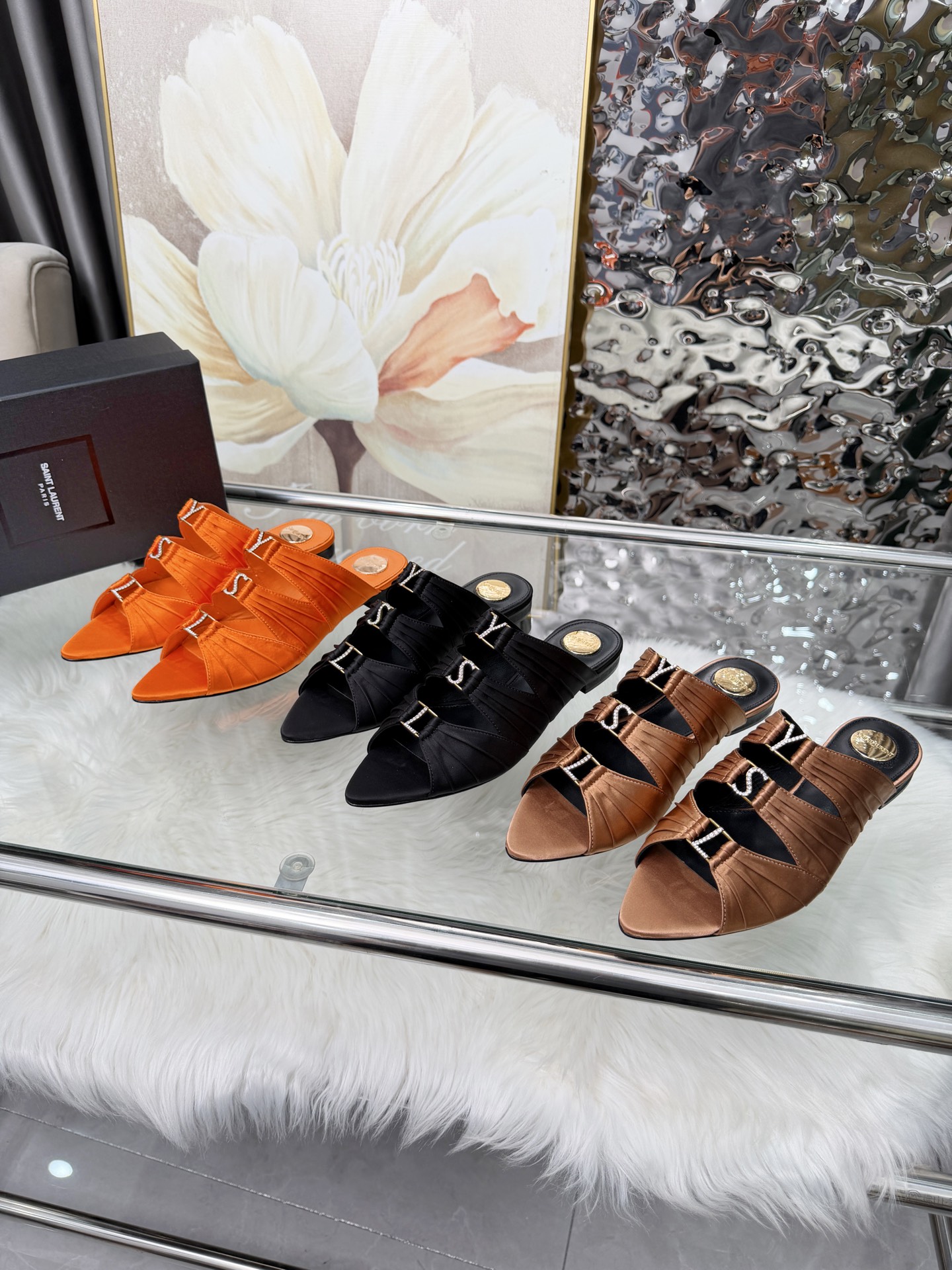 Saint Laurent Classic Luxury Leather Shoe Loafer Shoes Ref 8