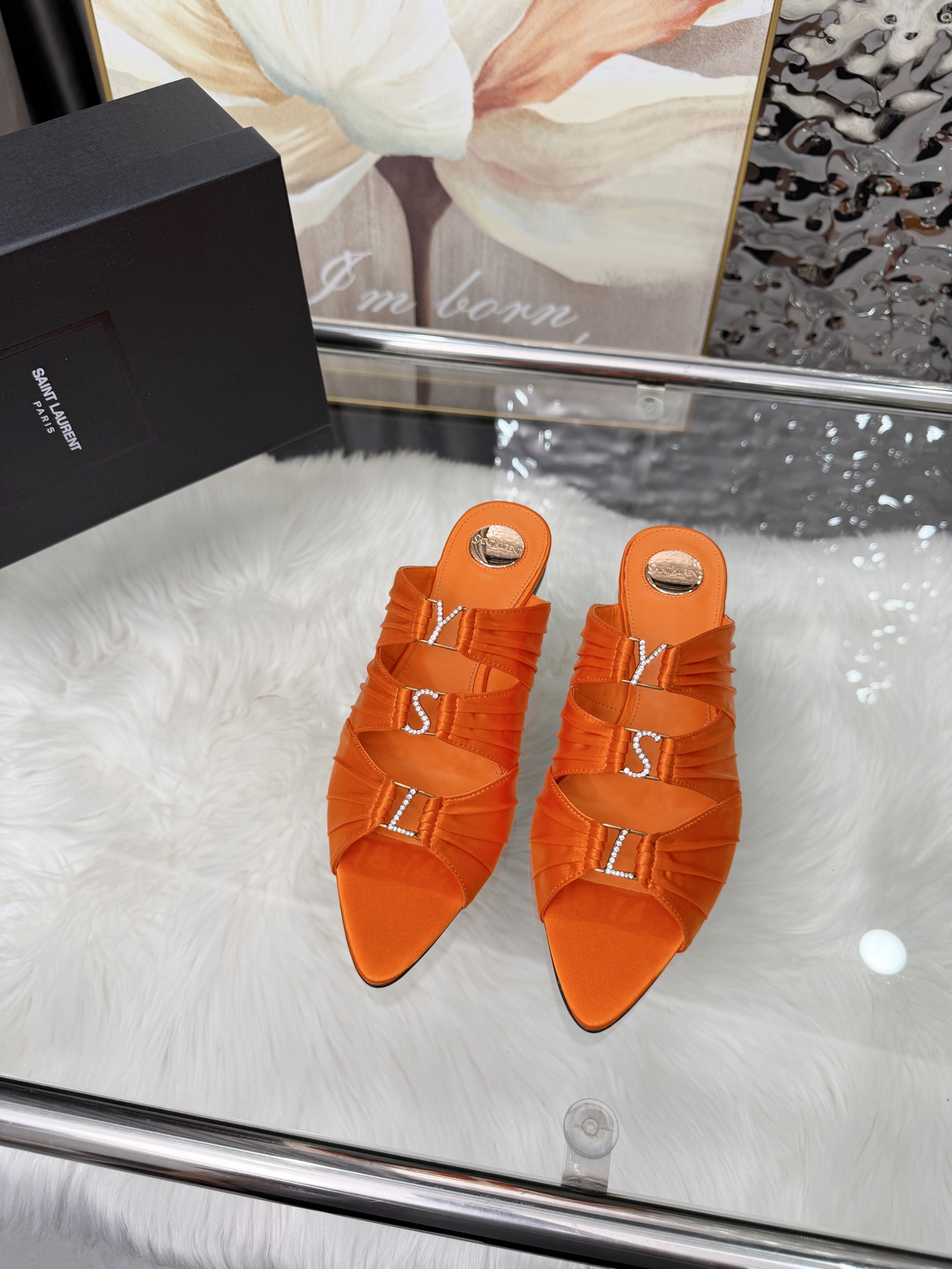 Saint Laurent Classic Luxury Leather Shoe Loafer Shoes Ref 8