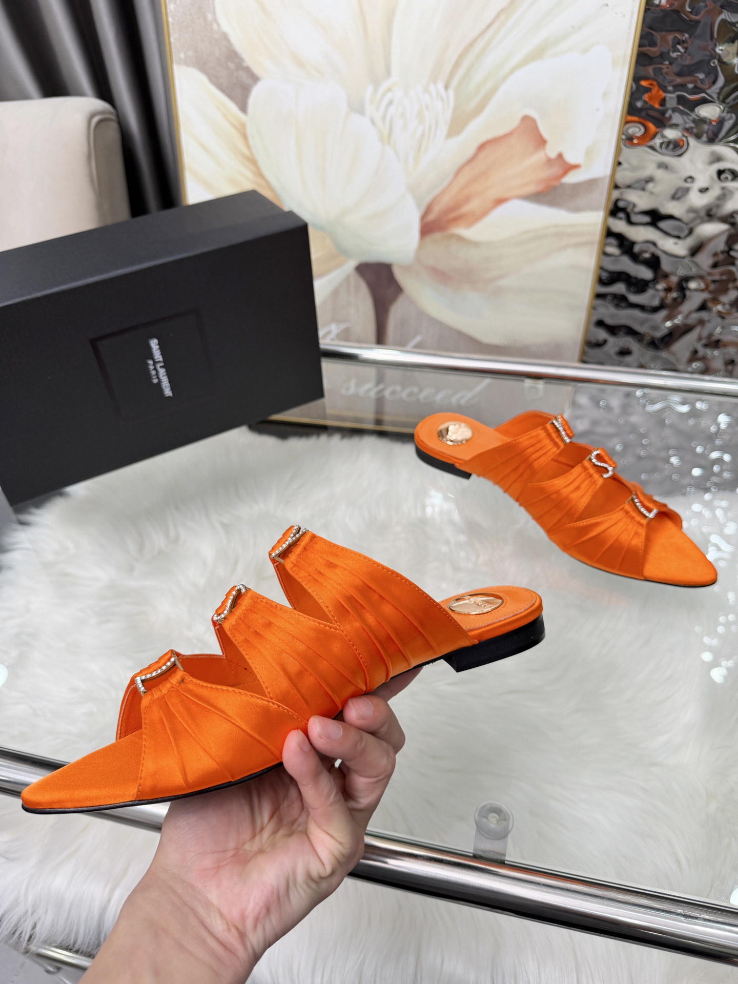 Saint Laurent Classic Luxury Leather Shoe Loafer Shoes Ref 4
