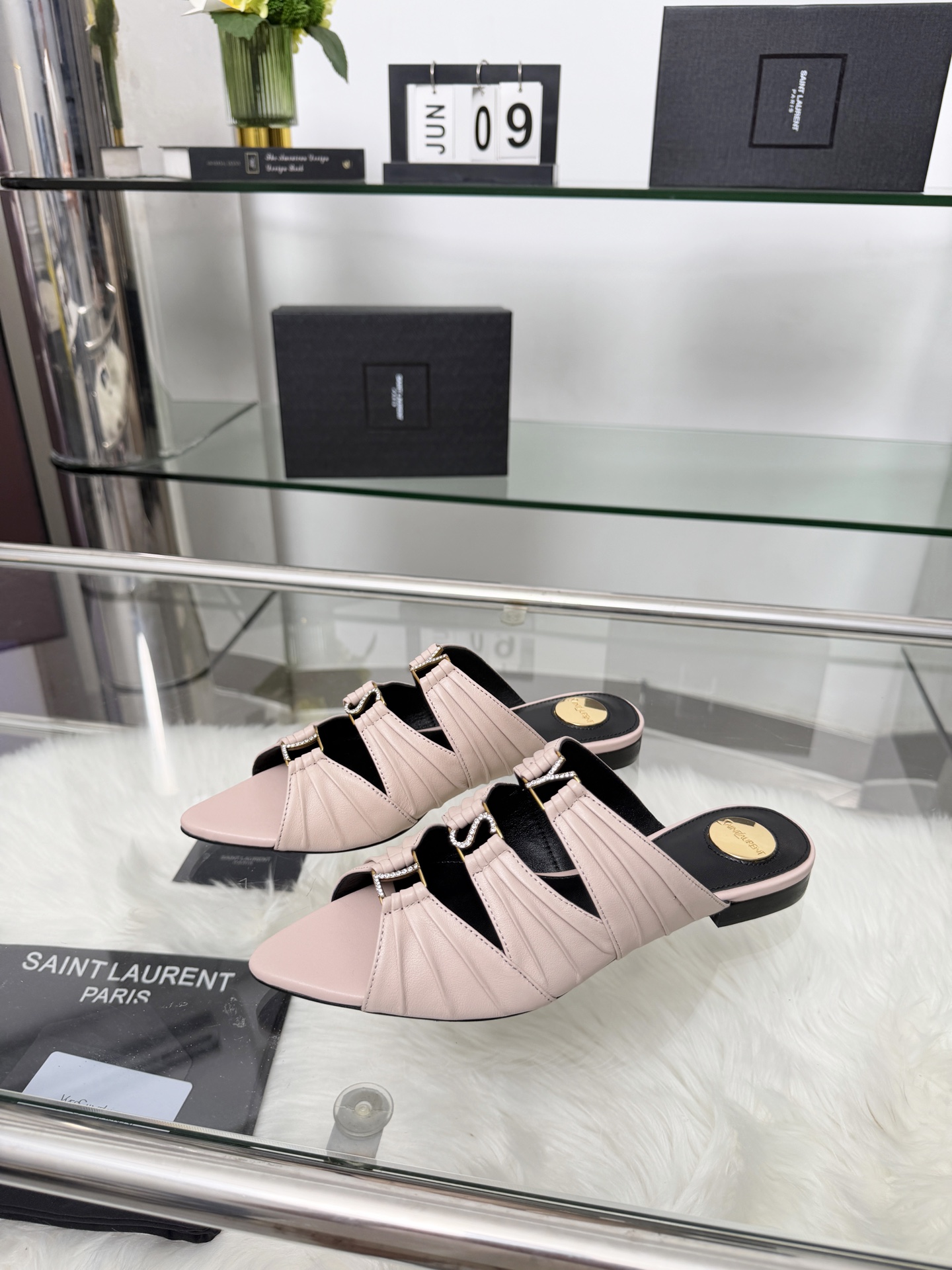 Saint Laurent Classic Luxury Leather Shoe Loafer Shoes Ref 6