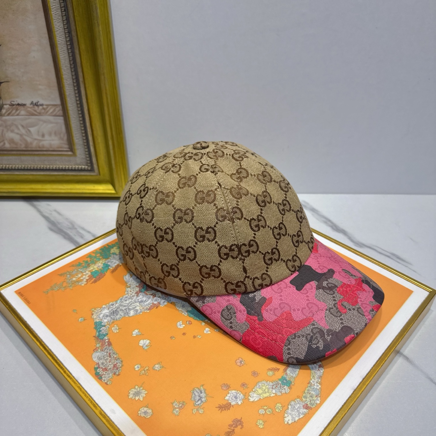 Бейсболка с принтом GG Gucci
