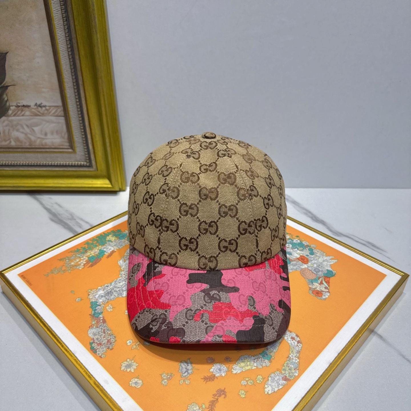 Бейсболка с принтом GG Gucci