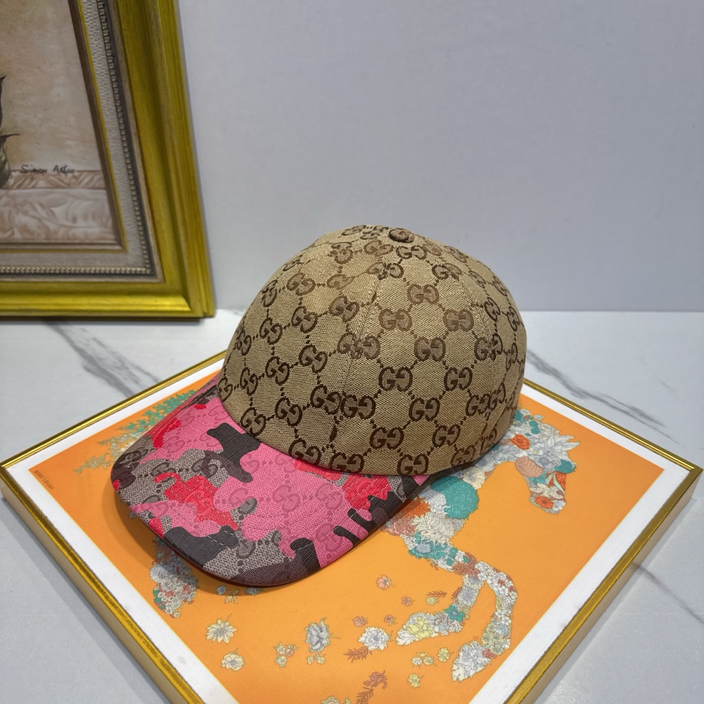 Бейсболка с принтом GG Gucci