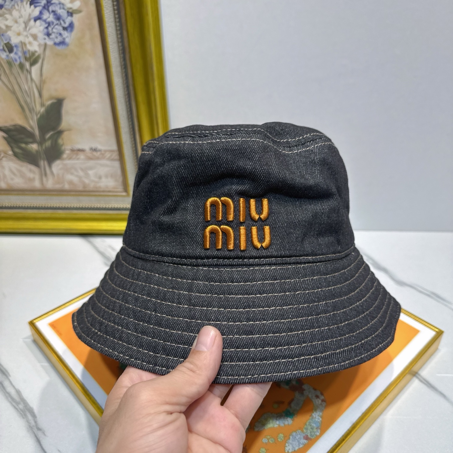 劲爆款【MIUMIU 缪缪】经典日韩休闲牛仔潮流渔夫帽🎩时尚大气❤️❤️❤️百搭爆款🔥🔥🔥美女必入之款配