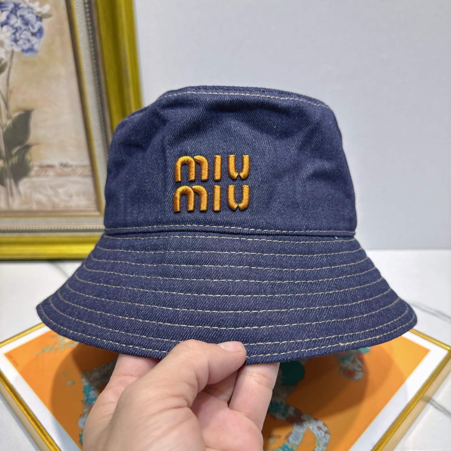 劲爆款【MIUMIU 缪缪】经典日韩休闲牛仔潮流渔夫帽🎩时尚大气❤️❤️❤️百搭爆款🔥🔥🔥美女必入之款配